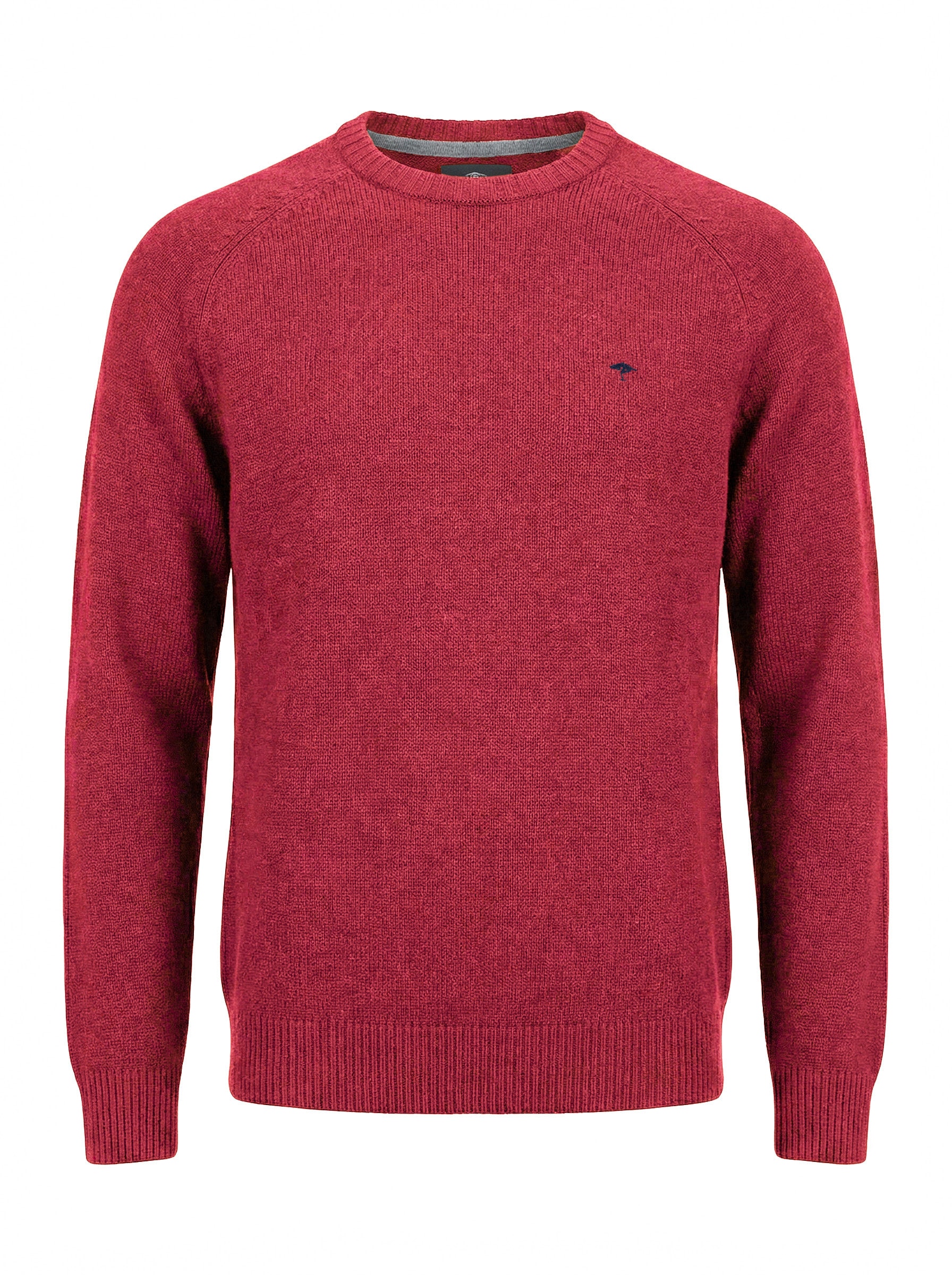 FYNCH-HATTON Wollpullover mit Kaschmiranteil, Rundhalsausschnitt, Regular Fit