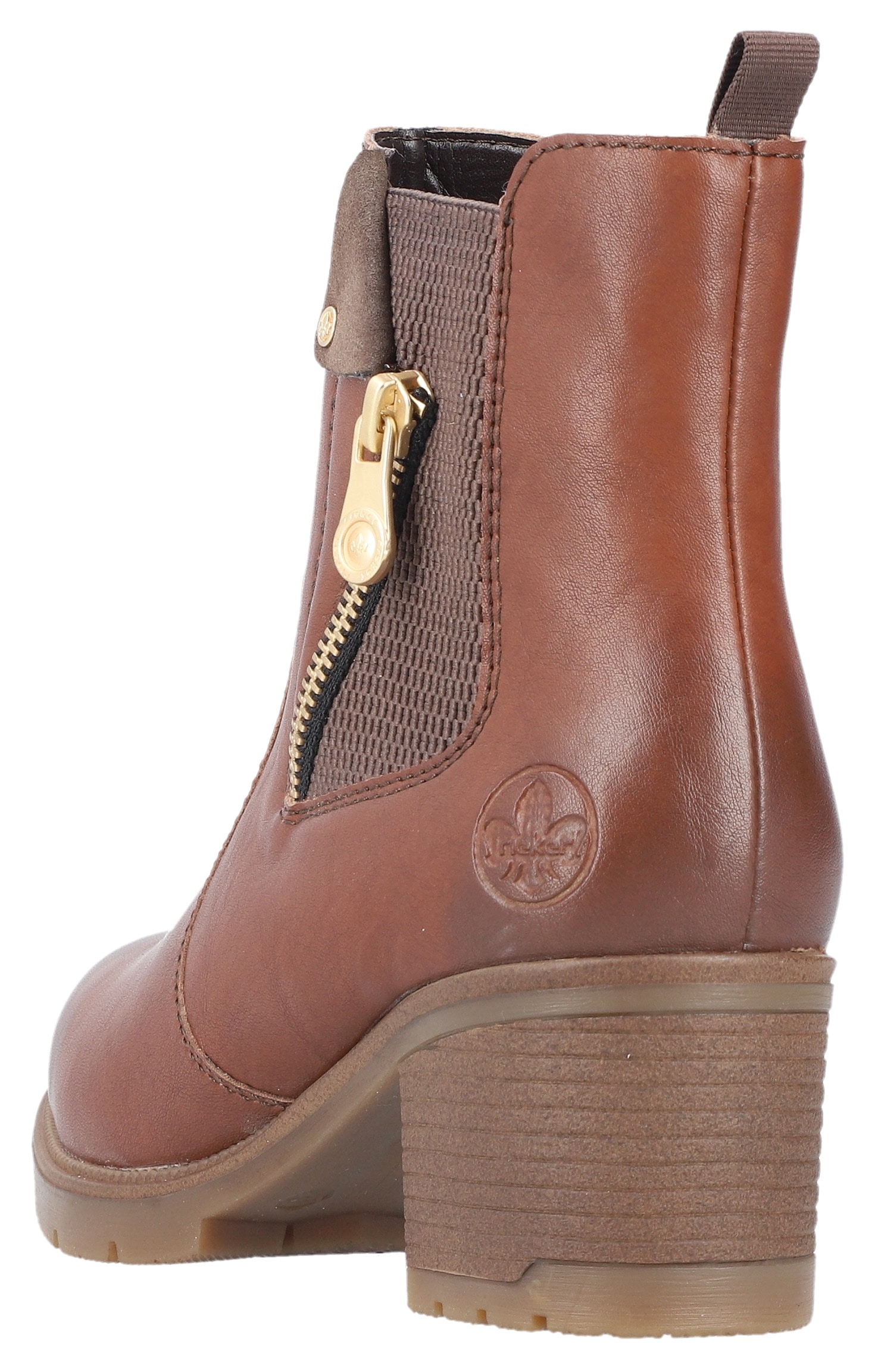 Rieker Winterstiefelette, Stiefelette, Boots, Blockabsatz, mit Innenreißverschluss