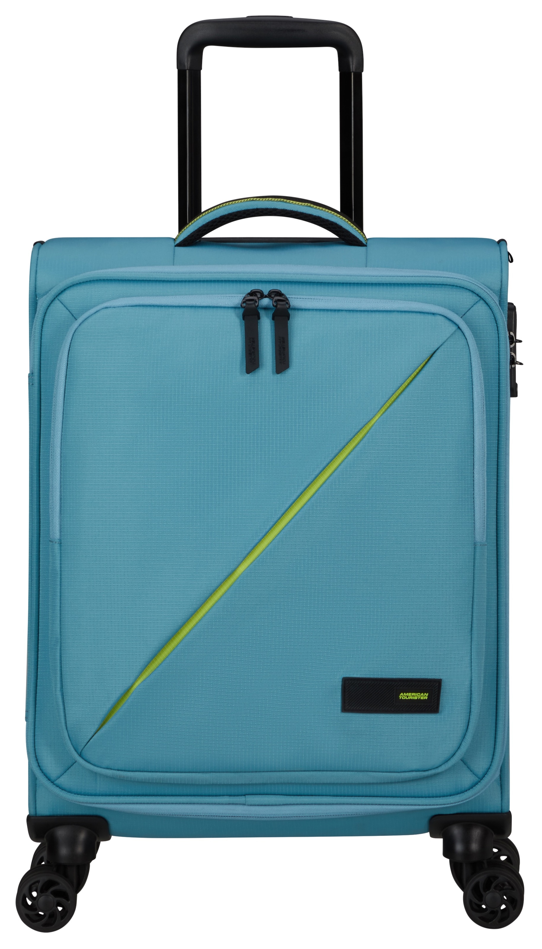 American Tourister Handgepäck-Trolley "TAKE2CABIN, 55 cm harbor blue", 4 St. Rollen, Handgepäck-Koffer Koffer Reisegepäc