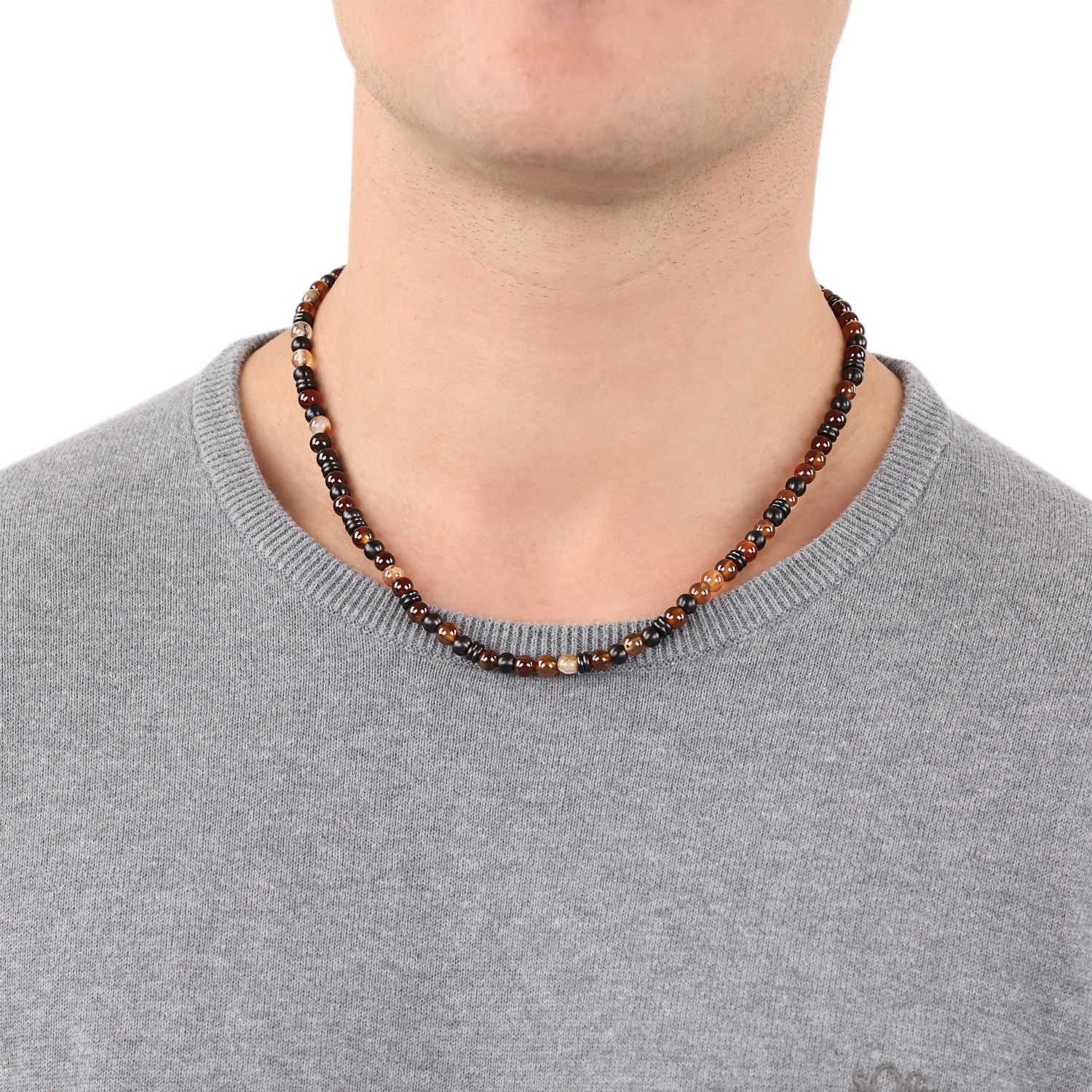 s.Oliver Kette ohne Anhänger »2039732«, mit Achat