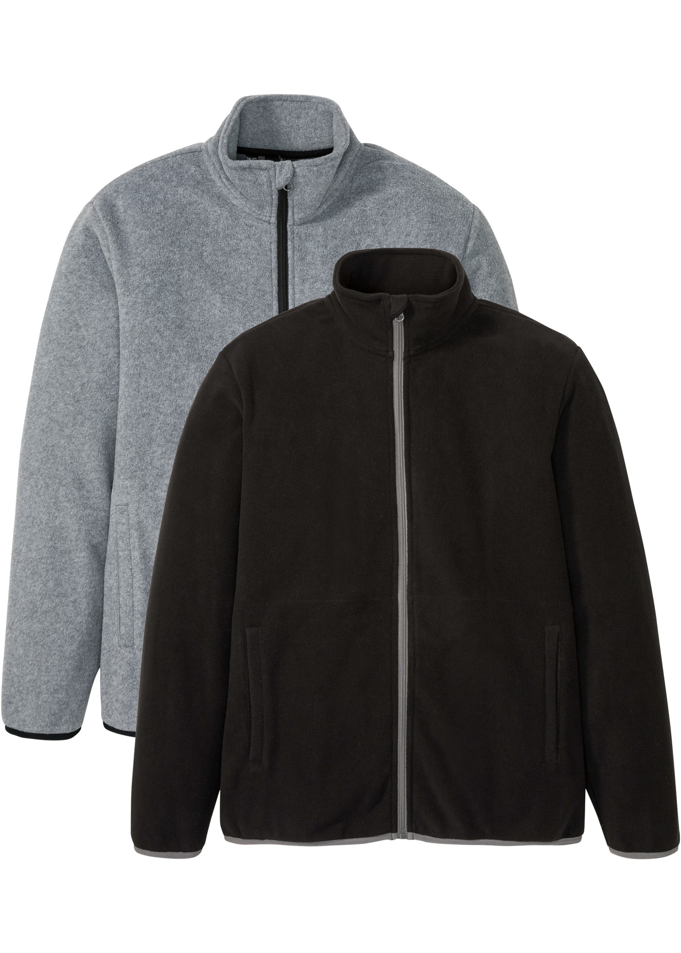 bonprix Fleecejacke Packung, 2, 2 Stk. tlg. ohne Kapuze Fleecejacke (2er Pa günstig online kaufen