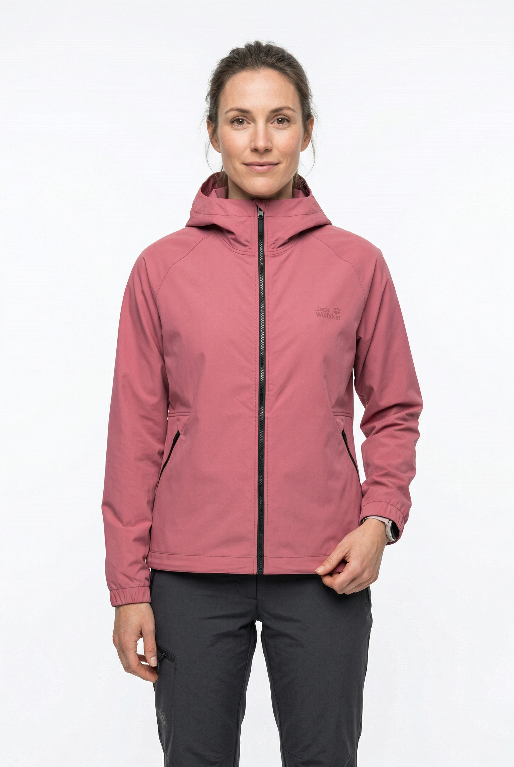 Jack Wolfskin Funktionsjacke "MAHANI JKT W" winddichte Ausführung, mit Windschutzblende, wärmend