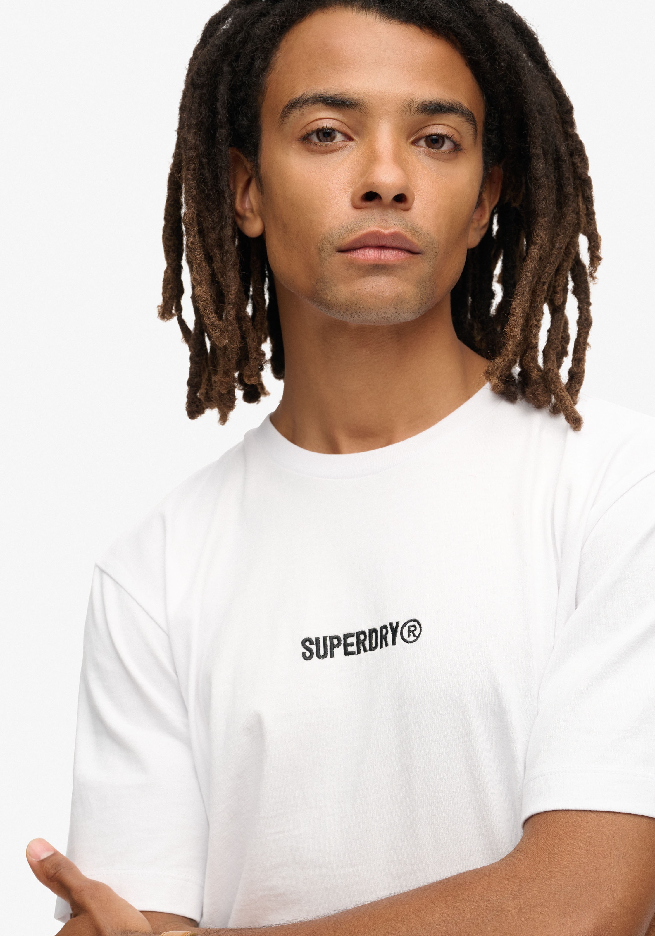 Superdry Rundhalsshirt "MICRO LOGO GRAPHIC LOOSE TEE" günstig online kaufen