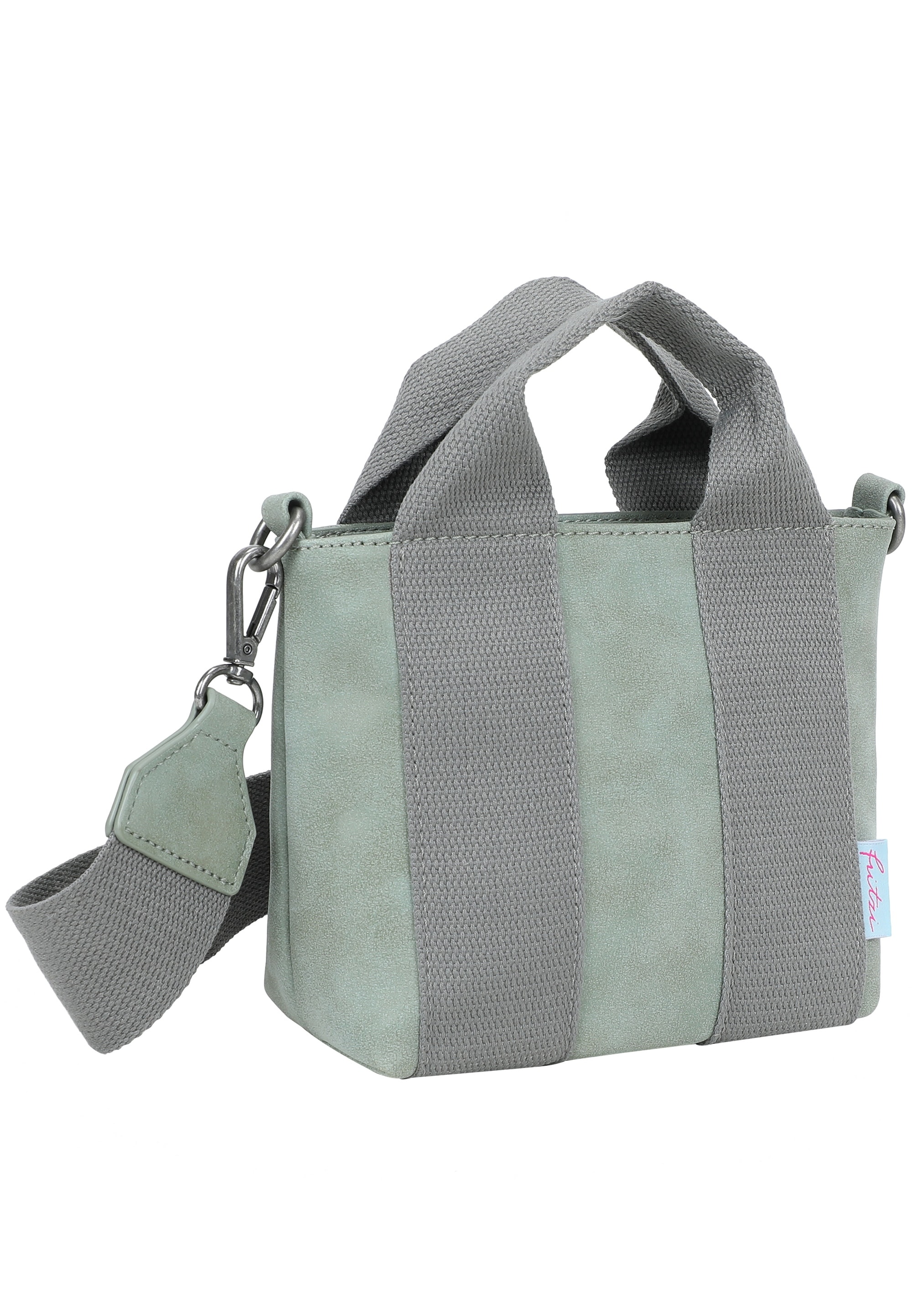 Fritzi aus Preußen Schultertasche »Fritzi Bini Vintage Salbeilini« mit breitem Webbing-Schulterriemen