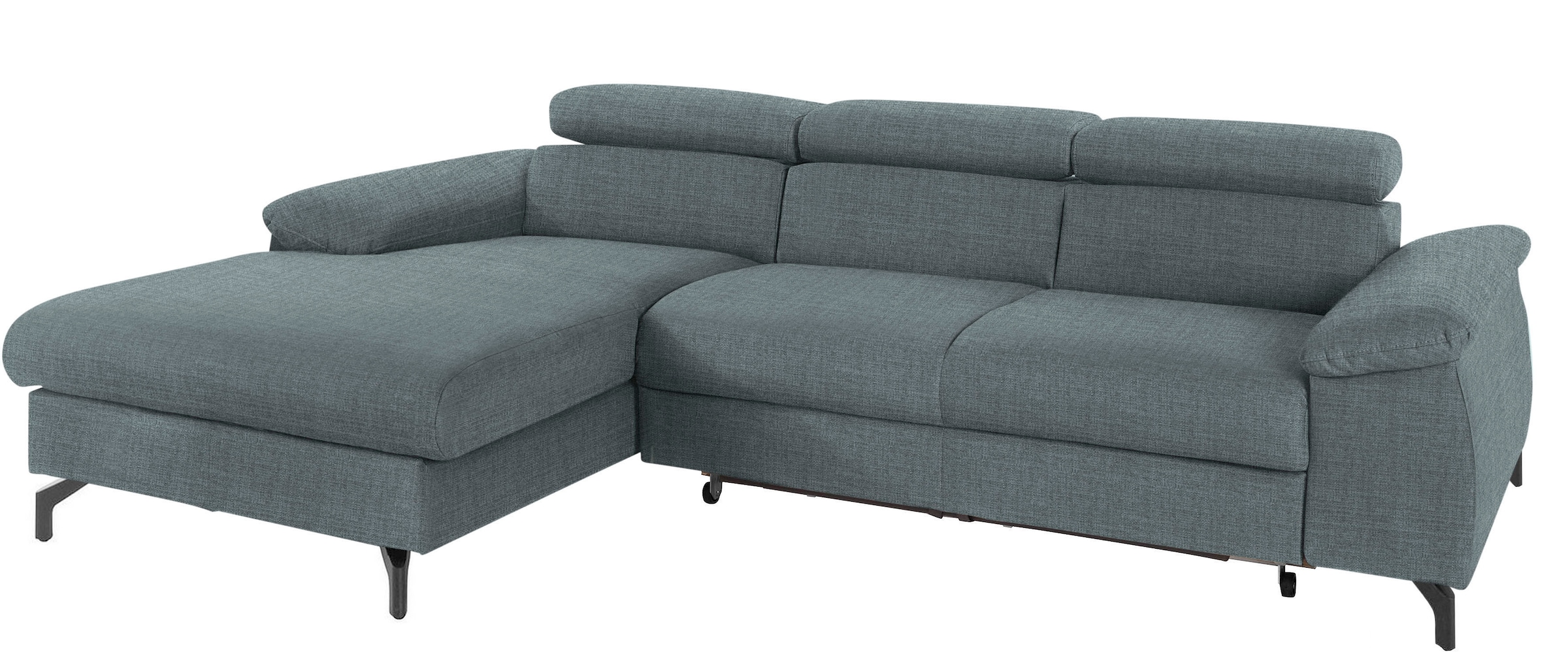 COTTA Ecksofa "Kitty L-Form, B: 242 cm" mit Kopfteilverstellung, optional Schlaffunktion & Bettkasten