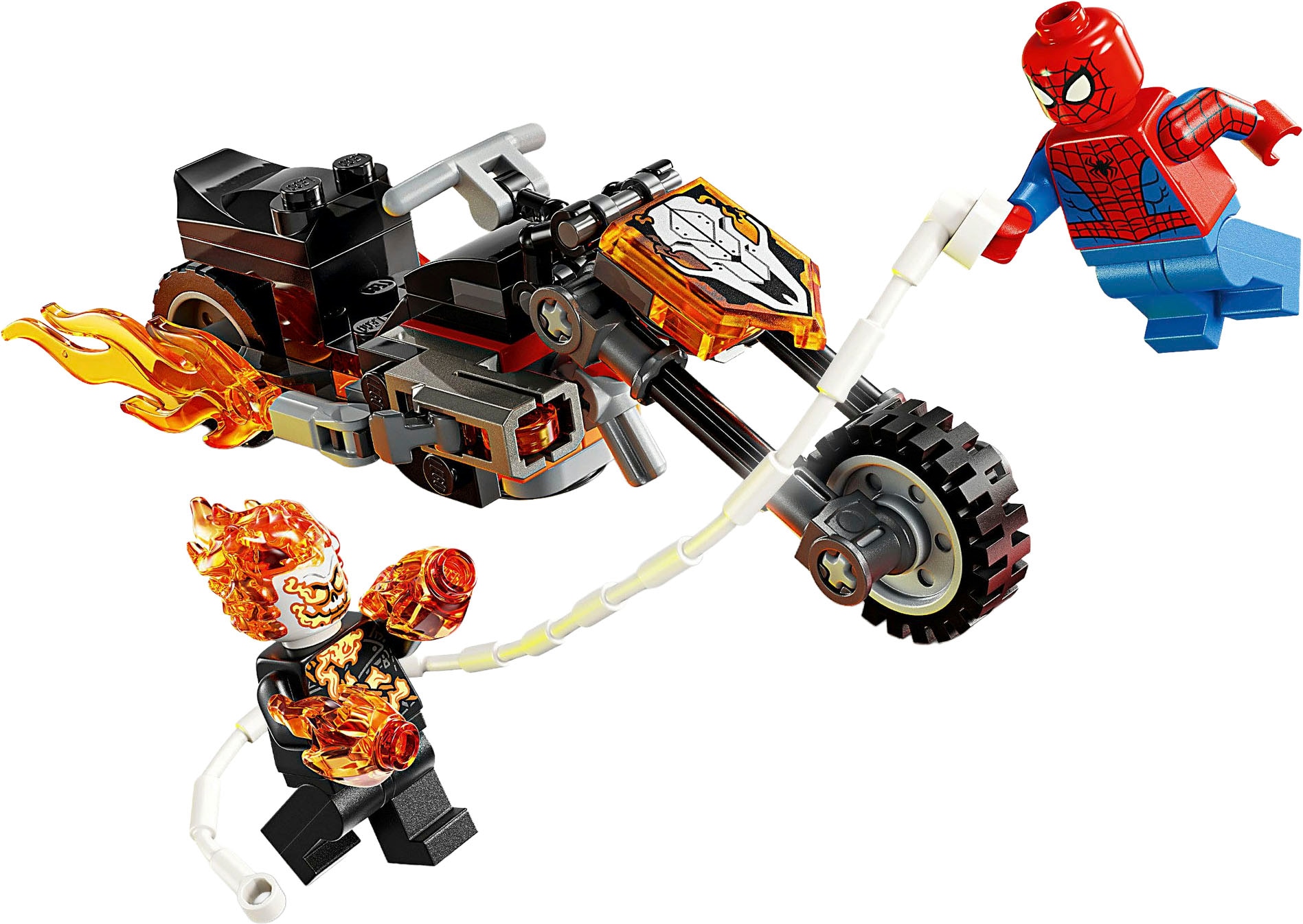LEGO® Konstruktionsspielsteine »Spider-Man vs. Ghost Rider auf seinem Motorrad (76335)« LEGO Super Heroes; Made in Europe