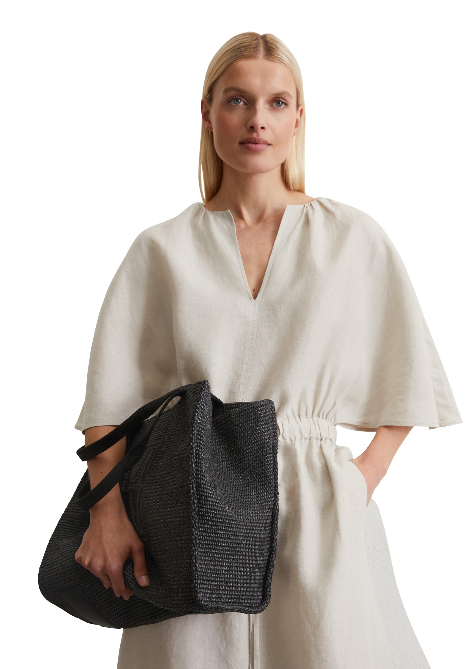 Marc O'Polo Shopper »in Raffia-Bast-Optik«