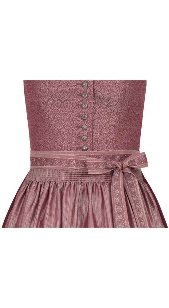 Dirndl NÜBLER "Dirndl midi Dora", Damen, Gr. 40, EURO, lila (bordeaux), Obermaterial: 100% Polyester PES., Kleider 3