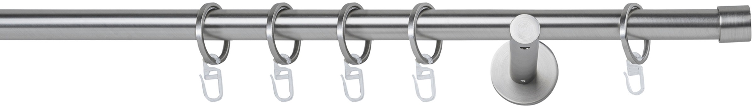 mydeco Gardinenstange »20mm Cap Wandträger 12 cm«, 1 läufig-läufig, Fixmaß