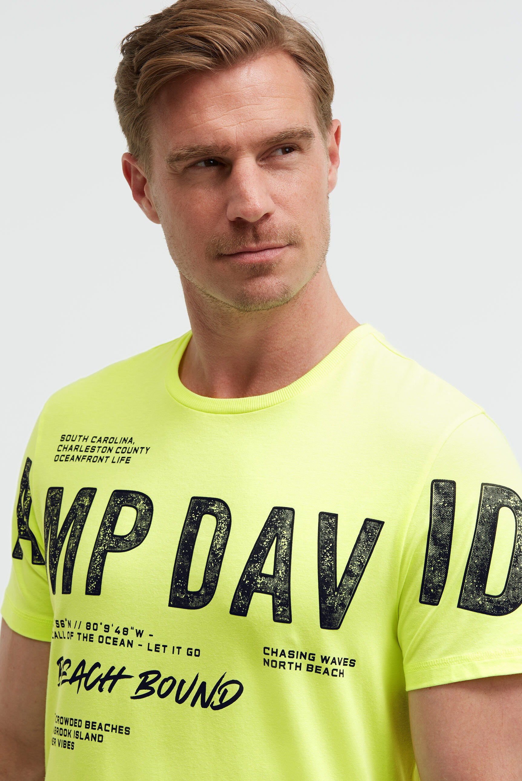 CAMP DAVID Rundhalsshirt mit Baumwolle