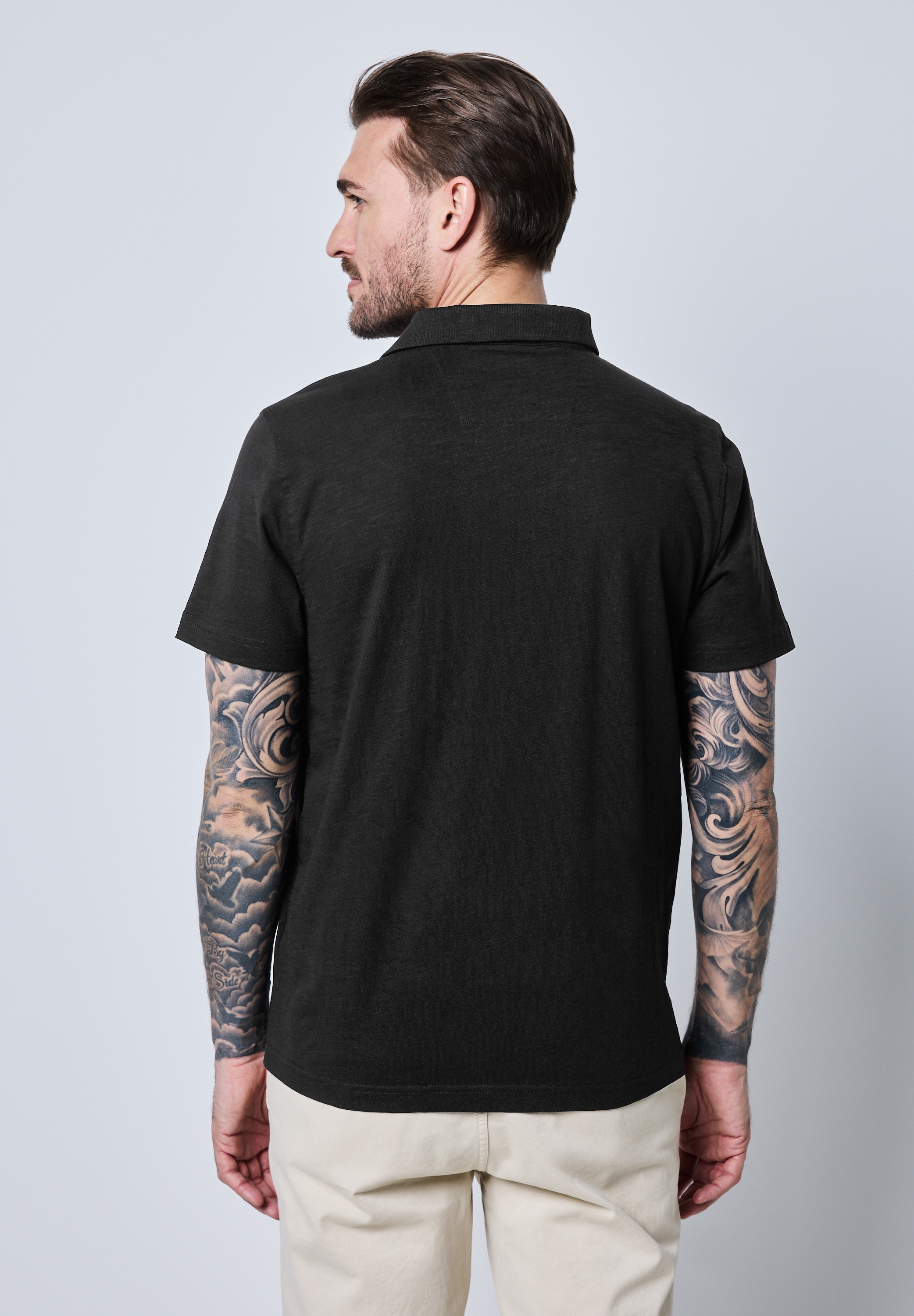 STREET ONE MEN Poloshirt, aus reiner Baumwolle