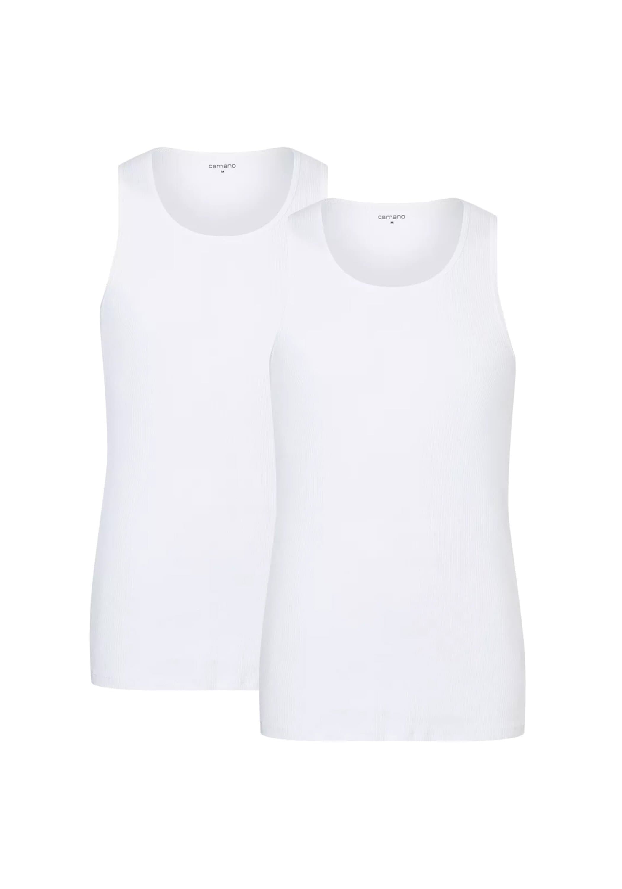 Camano Unterhemd "Unterhemd Men Comfort BCI Cotton Tank top T-shirt 2p 2er Pack"