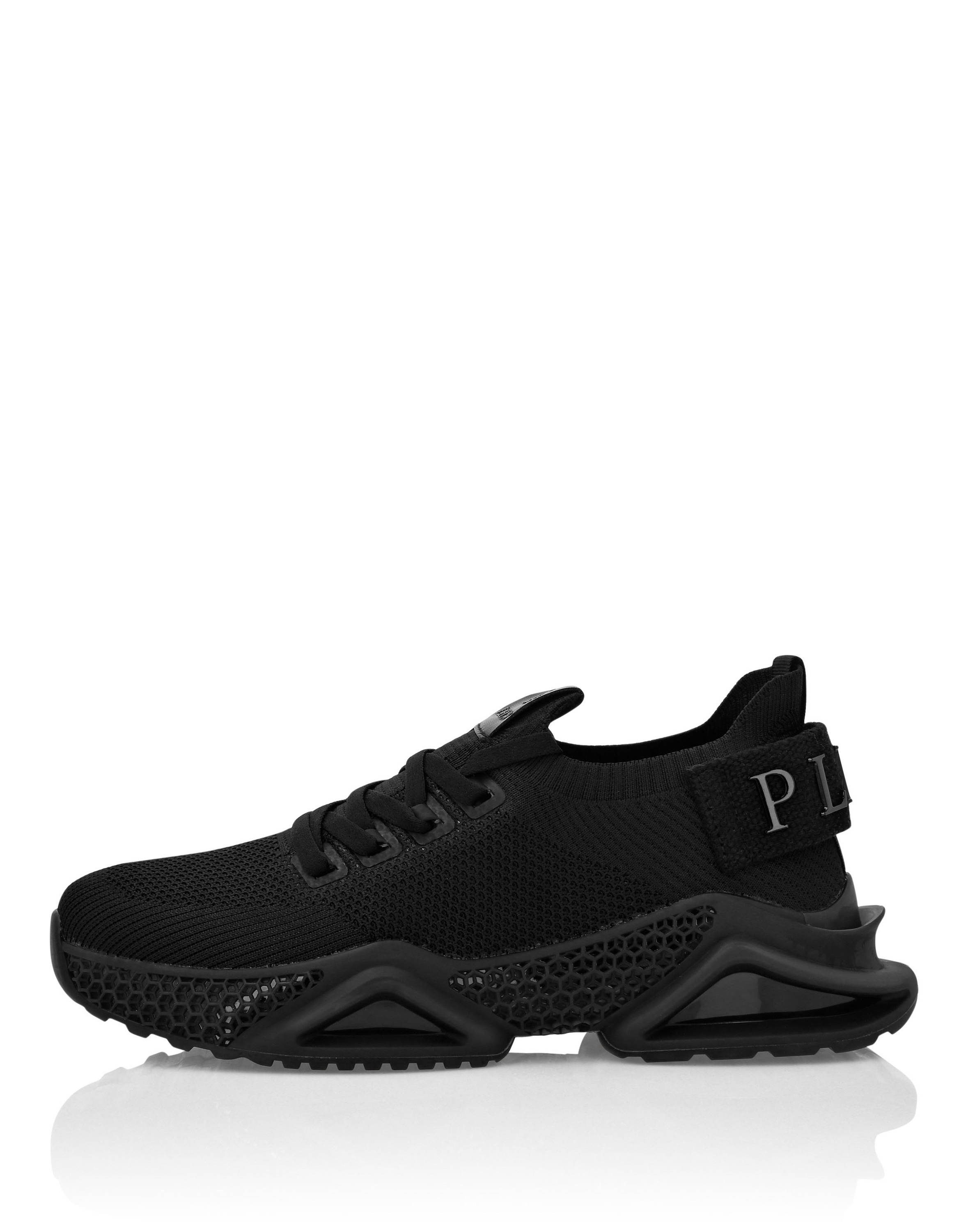 Sneaker PHILIPP PLEIN "Iconic Plein", Damen, Gr. 41, Normalschaft, 0202, schwarz, schwarz, Schuhe Sneaker 3