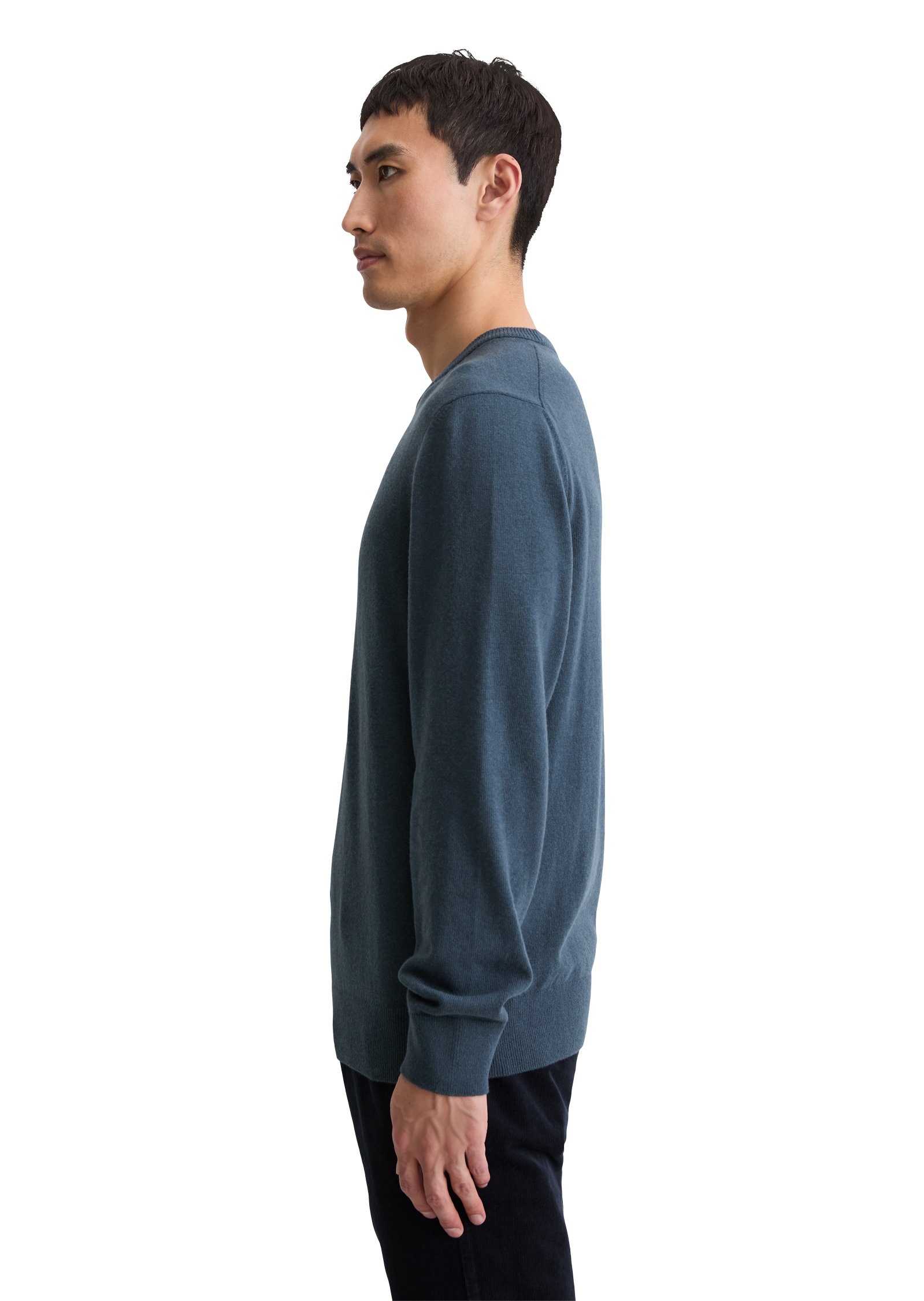 Marc OPolo Rundhalspullover "aus softem Bio-Bauwoll-Schurwoll-Mix" günstig online kaufen