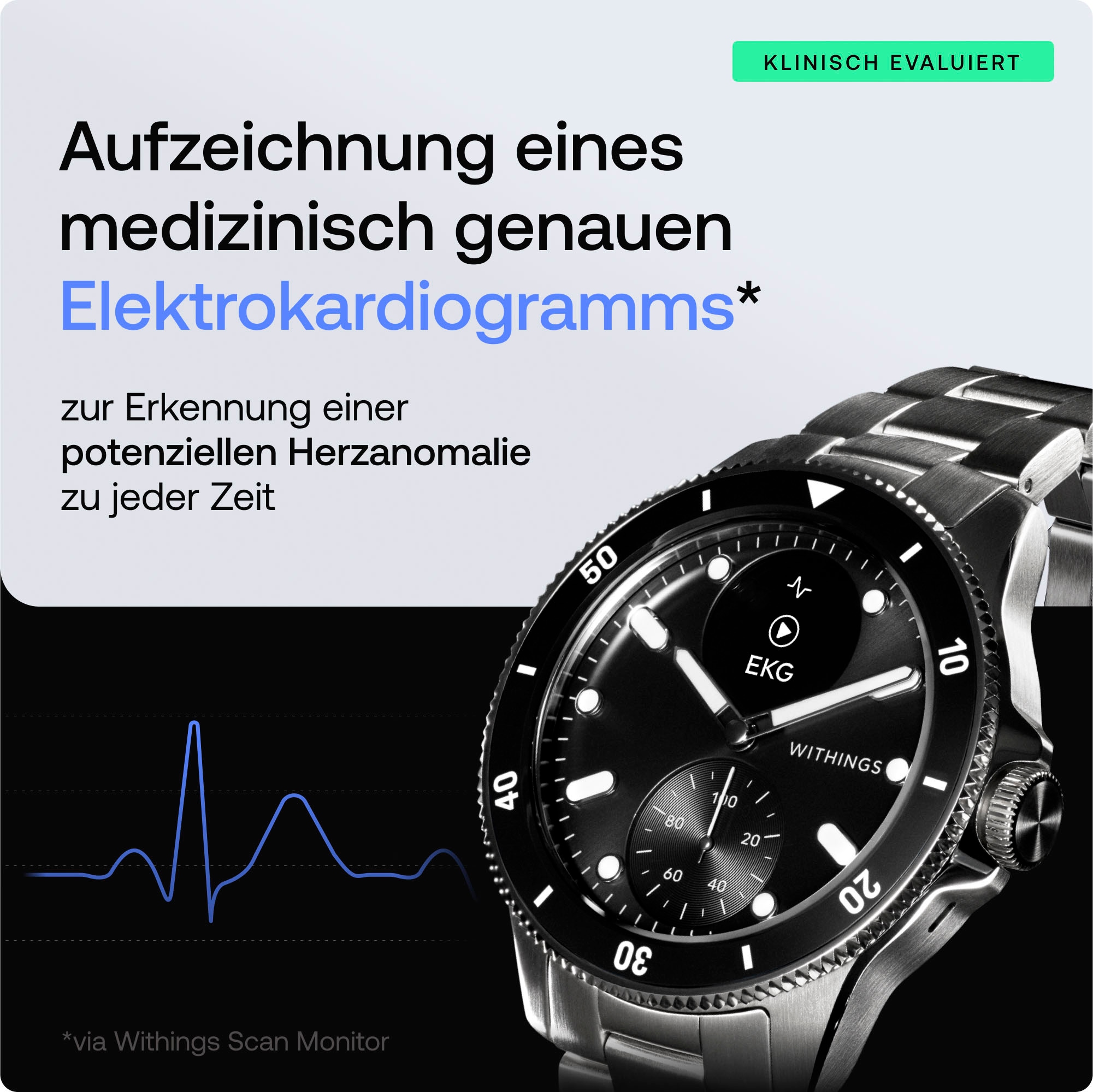 Withings Smartwatch »ScanWatch Nova 42mm«, (1.6 cm / 0.63 Zoll),)