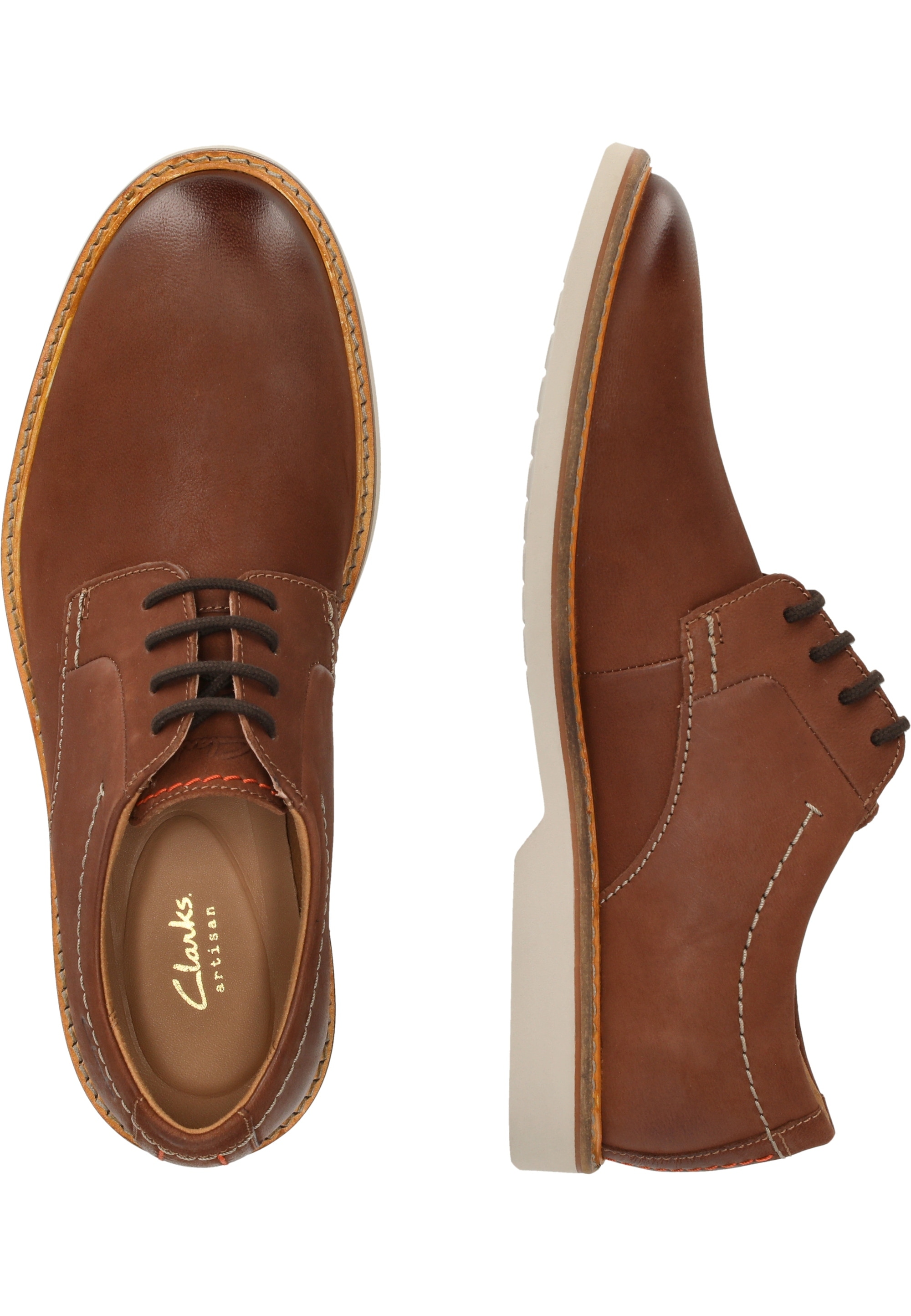 Clarks Schnürschuh »Atticus LTLace«, mit Cushion-Plus-Fußbett