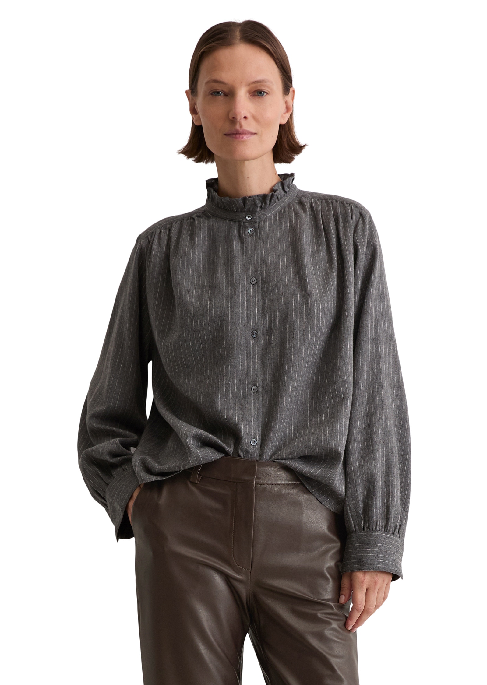 Marc OPolo Langarmbluse "aus Baumwoll-Satin" günstig online kaufen