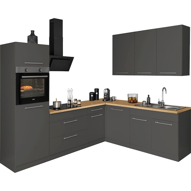 wiho Küchen Winkelküche »Unna«, ohne E-Geräte, Stellbreite 260 x 220 cm  kaufen | BAUR