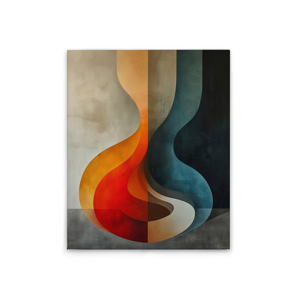 A.S. Création Leinwandbild "Abstract Areas - Wandbild Bunt Grau Keilrahmen günstig online kaufen