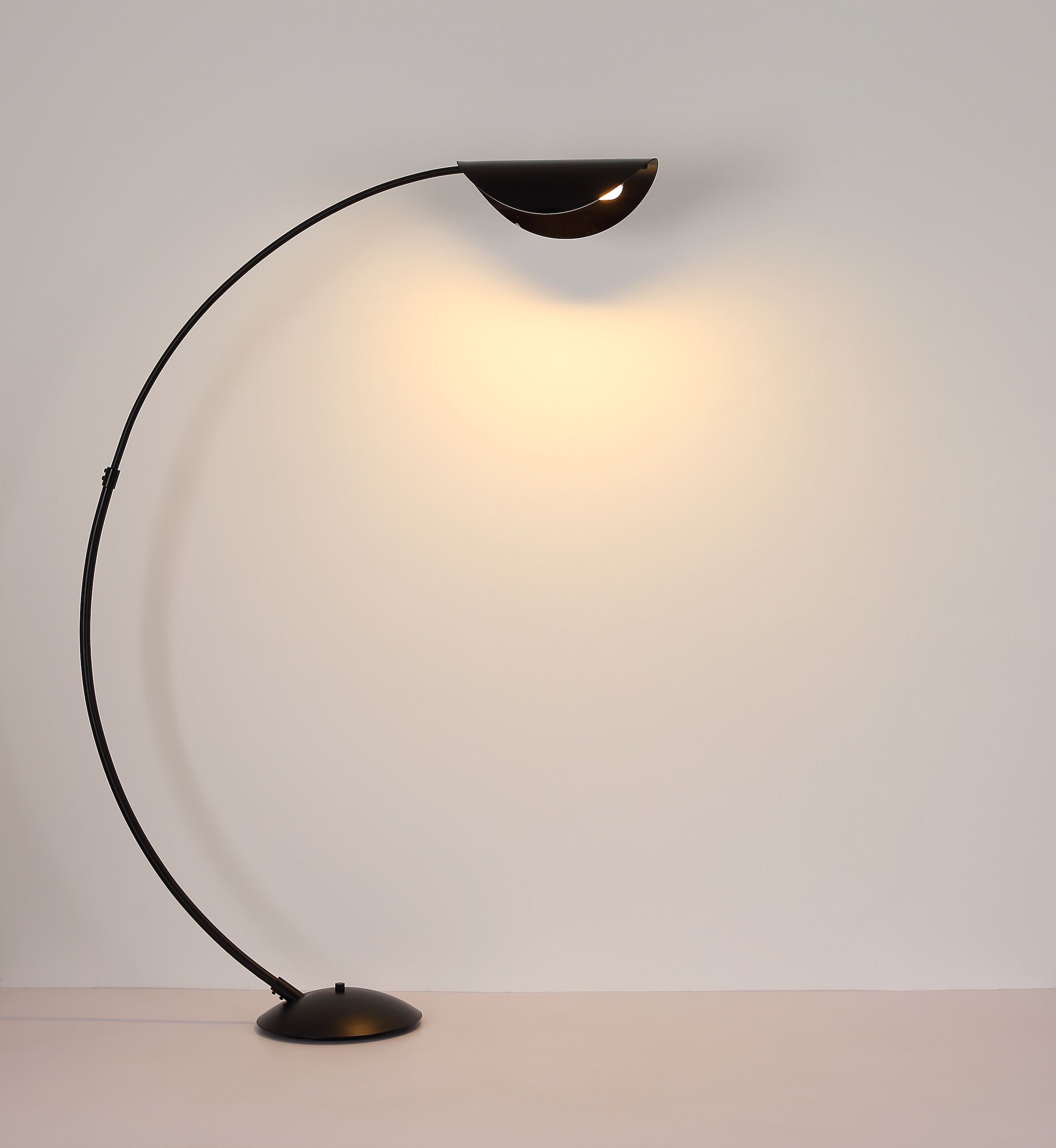 GLOBO LIGHTING Stehlampe »ROBLES« LED-Modul 1 Stk. Warmweiß LED Stehleuchte für Wohnzimmer dimmbar schwarz