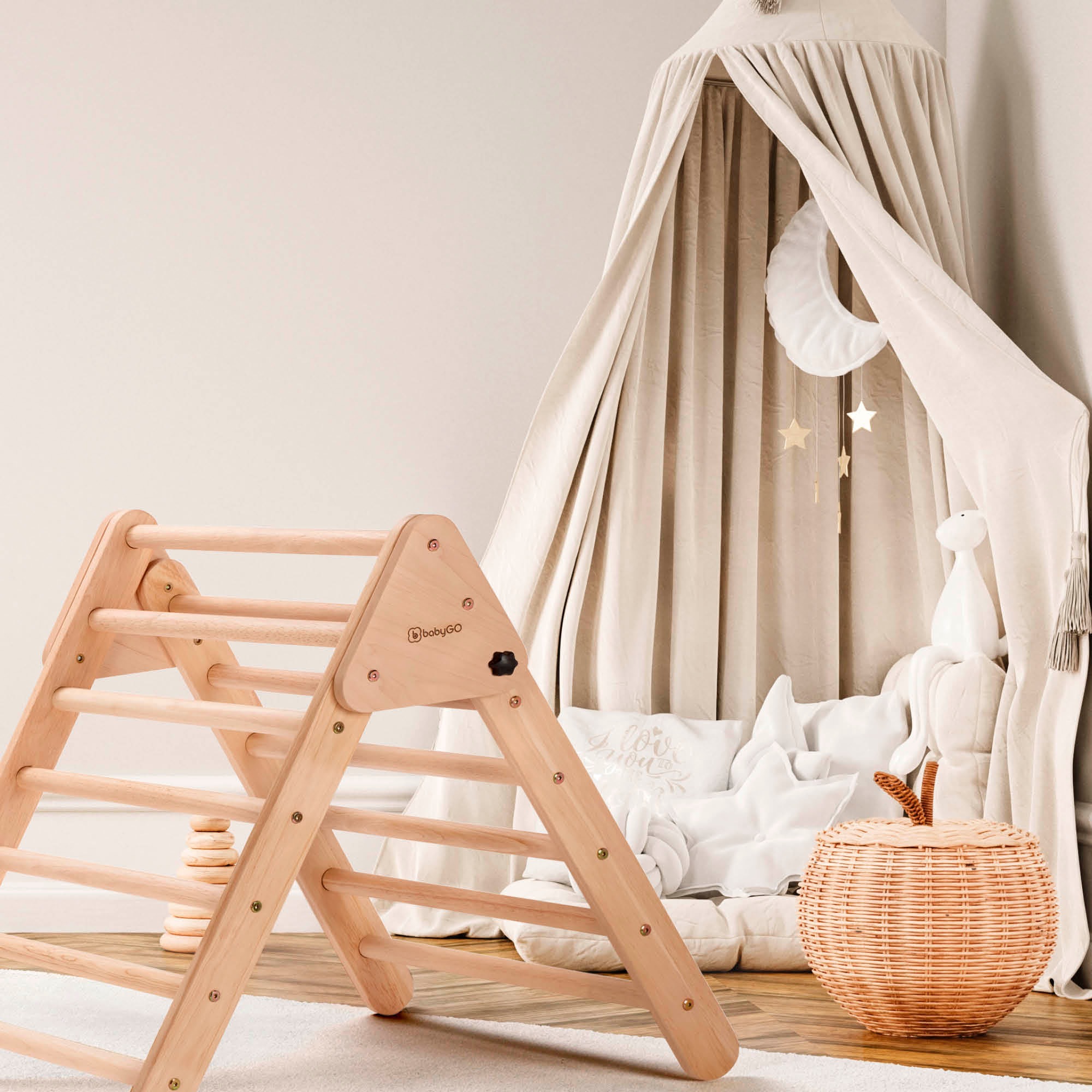 BabyGo Klettergerüst »Woodland 2 Kletterdreieck« aus Holz