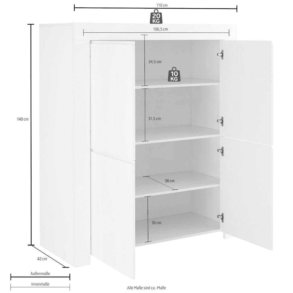 INOSIGN Highboard »Firenze«