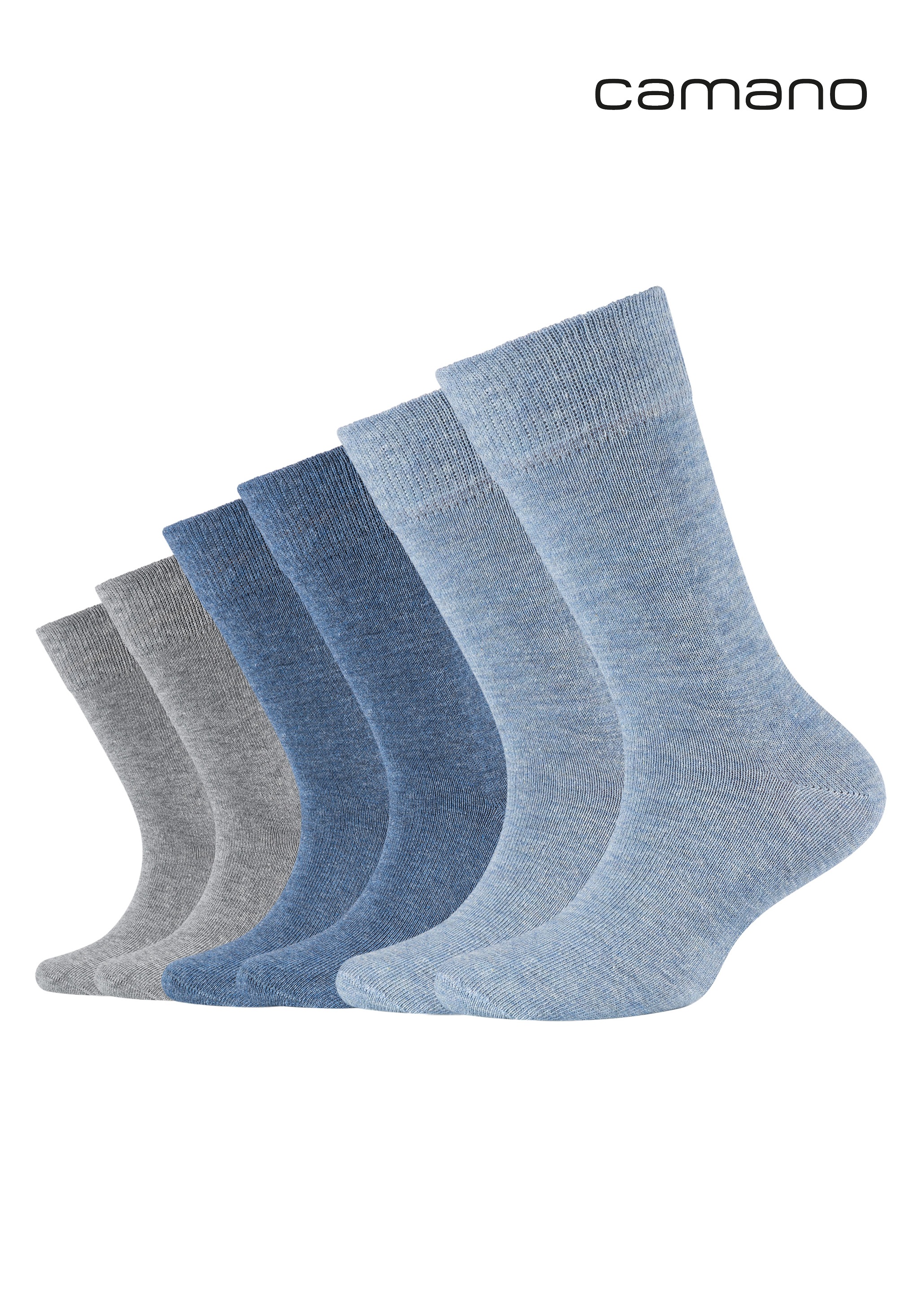 Camano Socken "ca-soft" 6 Paar, mit Komfortbund und gepolsterten Zehen-/Fer günstig online kaufen