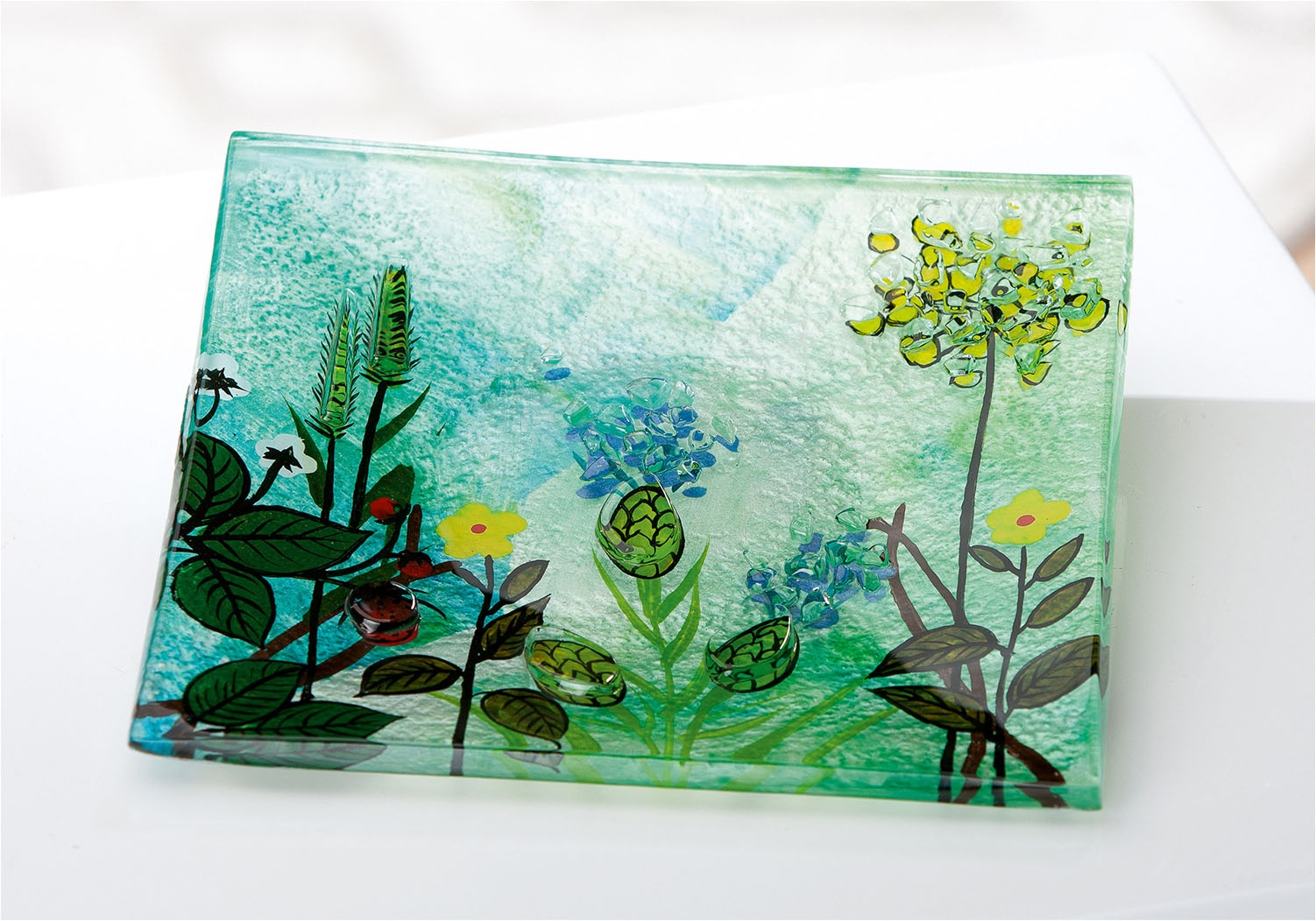 GILDE Schale »Deko-Schale Wild Flowers« 1 aus Glas