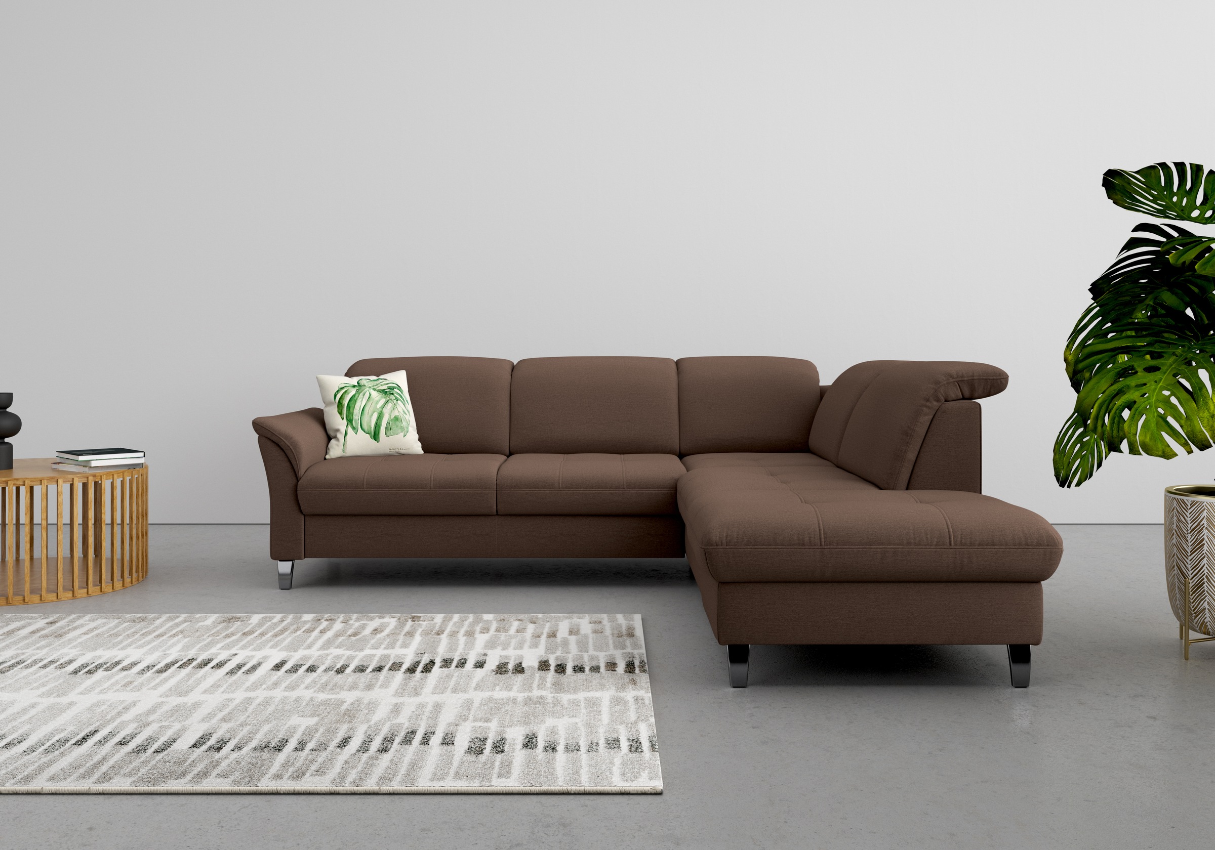 sit&more Ecksofa »Maggiore L-Form«, wahlweise mit Kopfteilverstellung, Bettfunktion und Stauraum