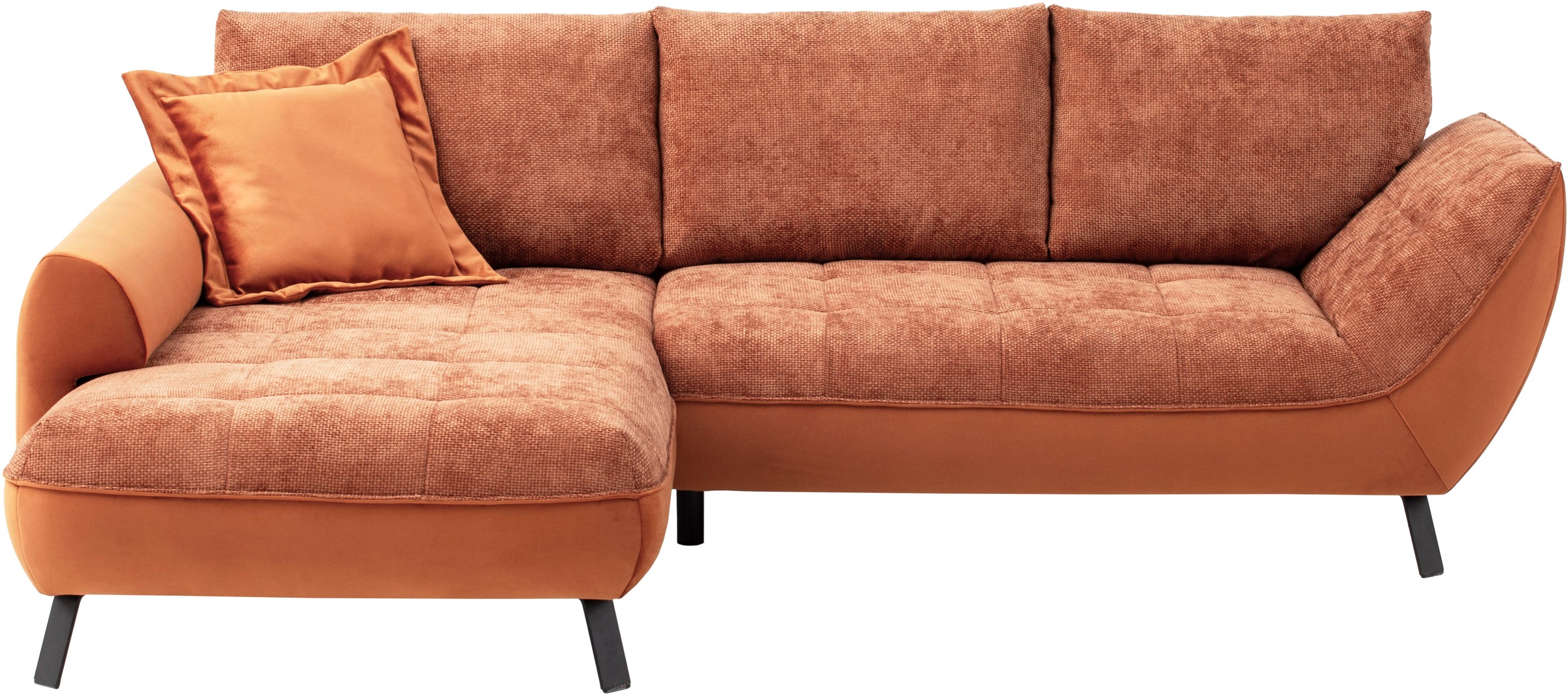 exxpo - sofa fashion Ecksofa "Bellinii, Materialmix, Strukturbezug und pfle günstig online kaufen