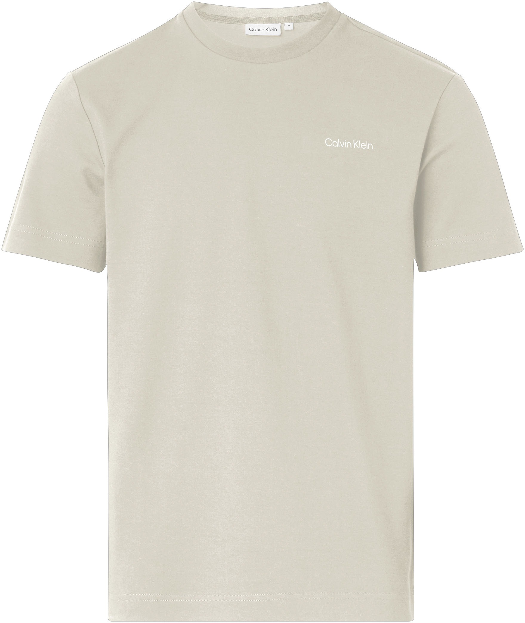 Calvin Klein T-Shirt »Micro Logo«, aus dickem Winterjersey, mit Logoprint