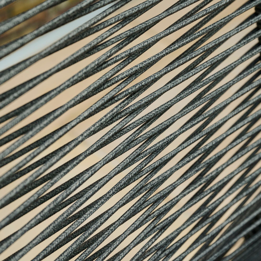 Siena Garden Gartensessel »BOLOGNA Stapelsessel« Aluminiumgestell, Rope Geflecht, Armlehnen aus Teak FSC 100%