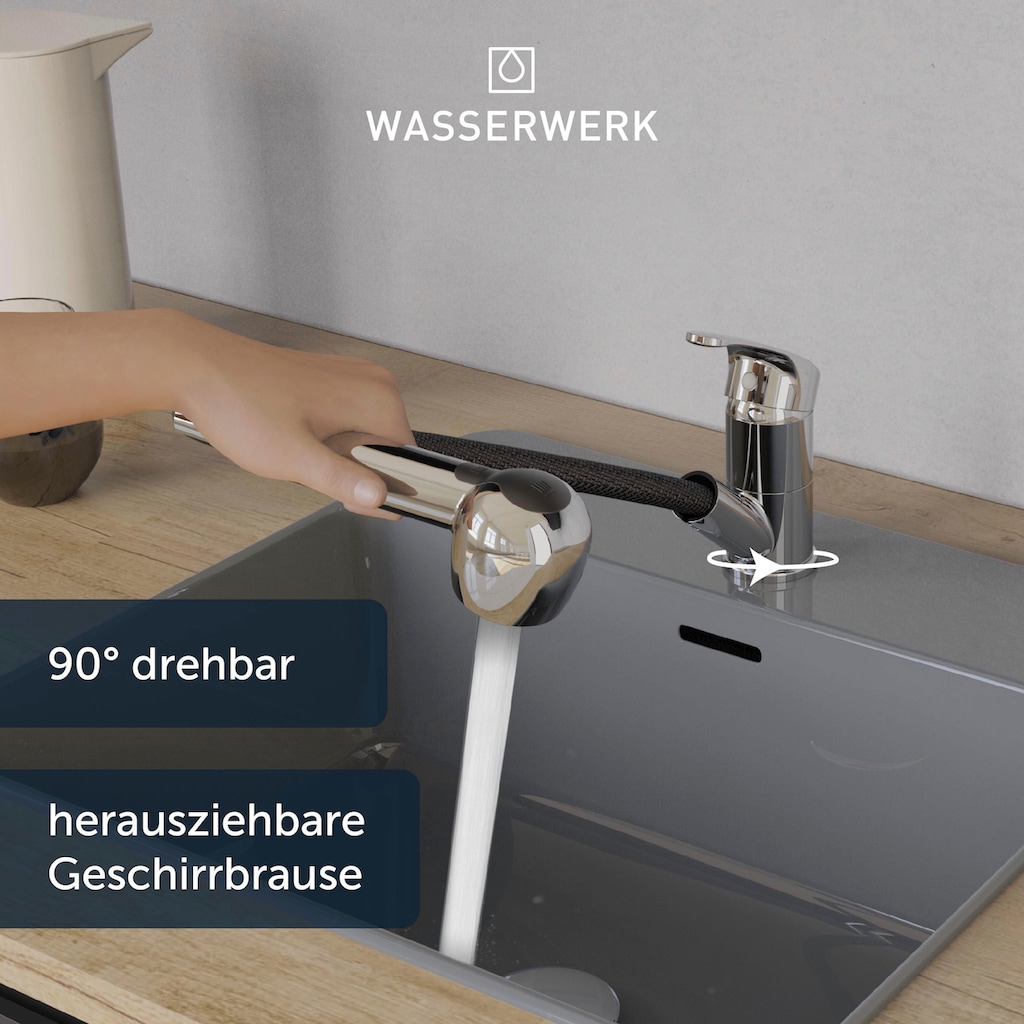 WASSERWERK Spültischarmatur »WK 7, Wasserhahn, Küche, Einhebelmischer«