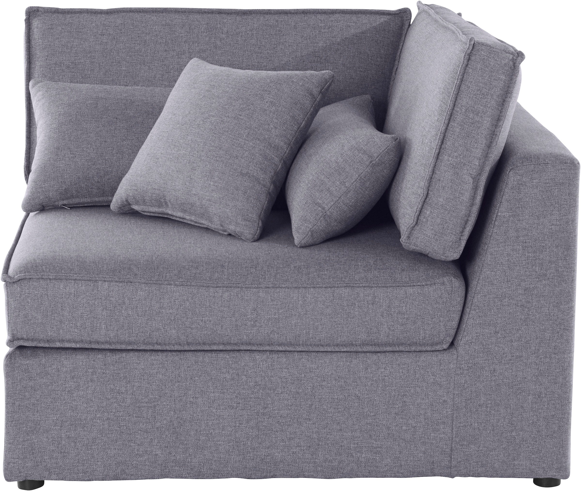 RAUM.ID Sofa-Eckelement "Florid", Teil eines Modulsofas, fester Sitzkomfort, auch in Cord