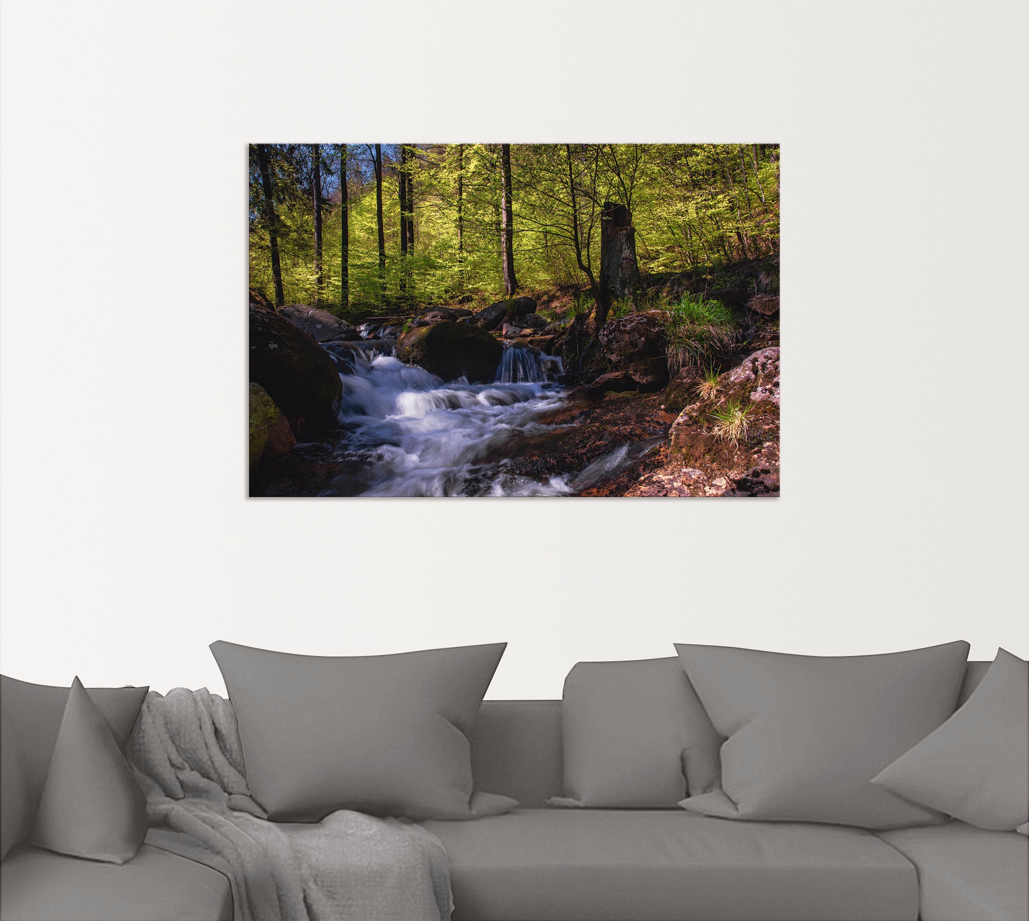 Artland Wandbild »Ilsetal im Harz II«, Wald, (1 St.), als Alubild,  Leinwandbild, Wandaufkleber oder Poster in versch. Größen kaufen | BAUR