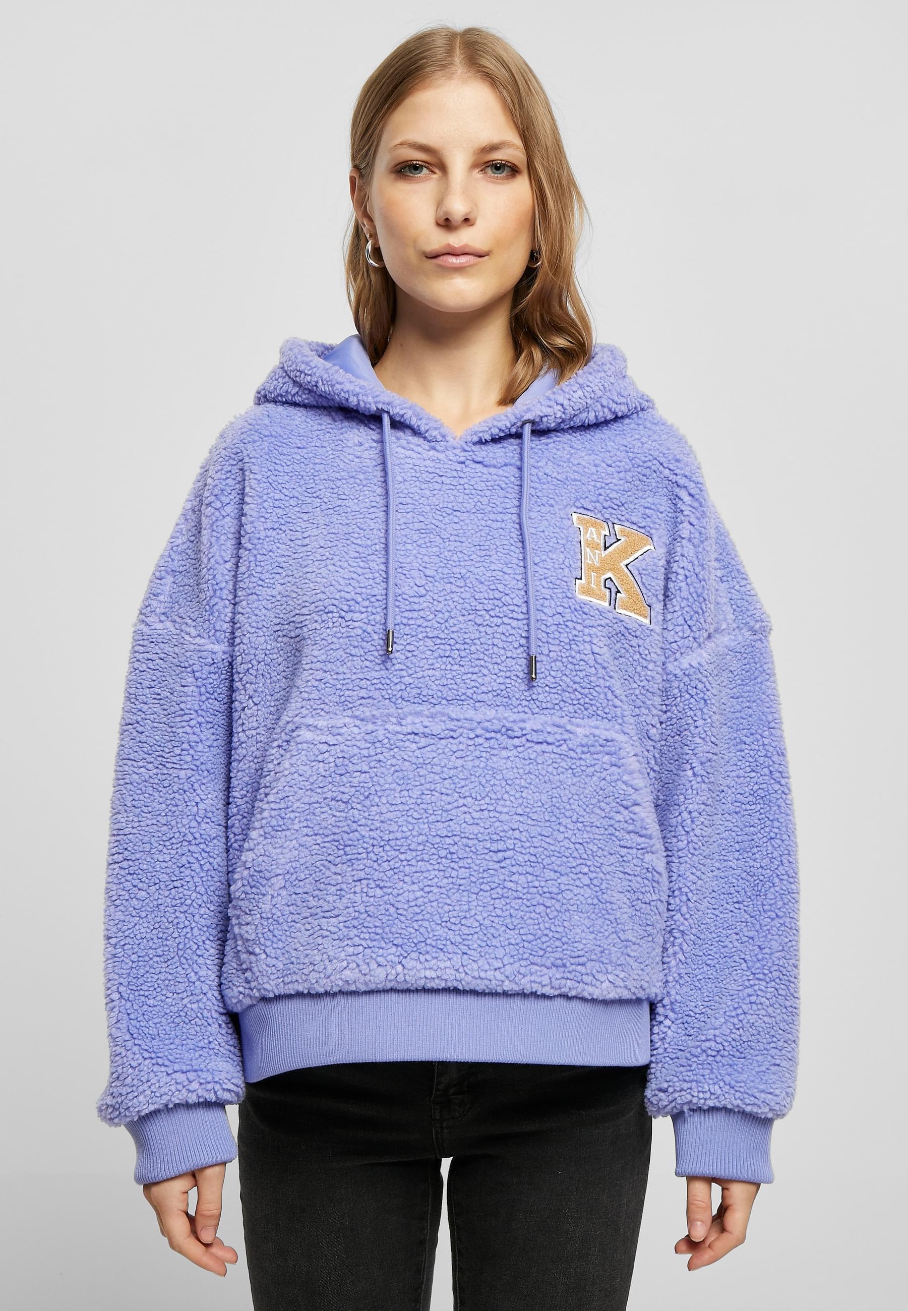 Karl Kani Kapuzenpullover »Karl Kani Damen KW224-030-2KK Retro Patch OS Teddy Hoodie«, (1 tlg.)