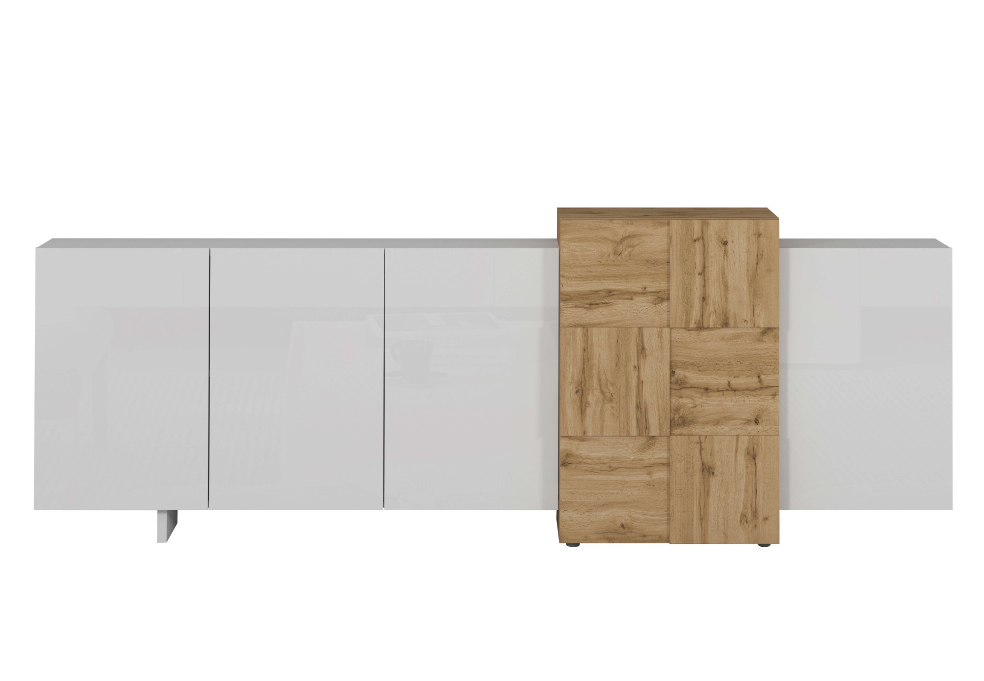 OTTO home Sideboard »Lowboard NEXOS,Lowboard,TV-Kommode,TV-Möbel,TV-Bank,« 1 Stk. tlg. Mit 5 Drehtüren, 8 geschlossenen Fächern, reversibel, B. 210 cm