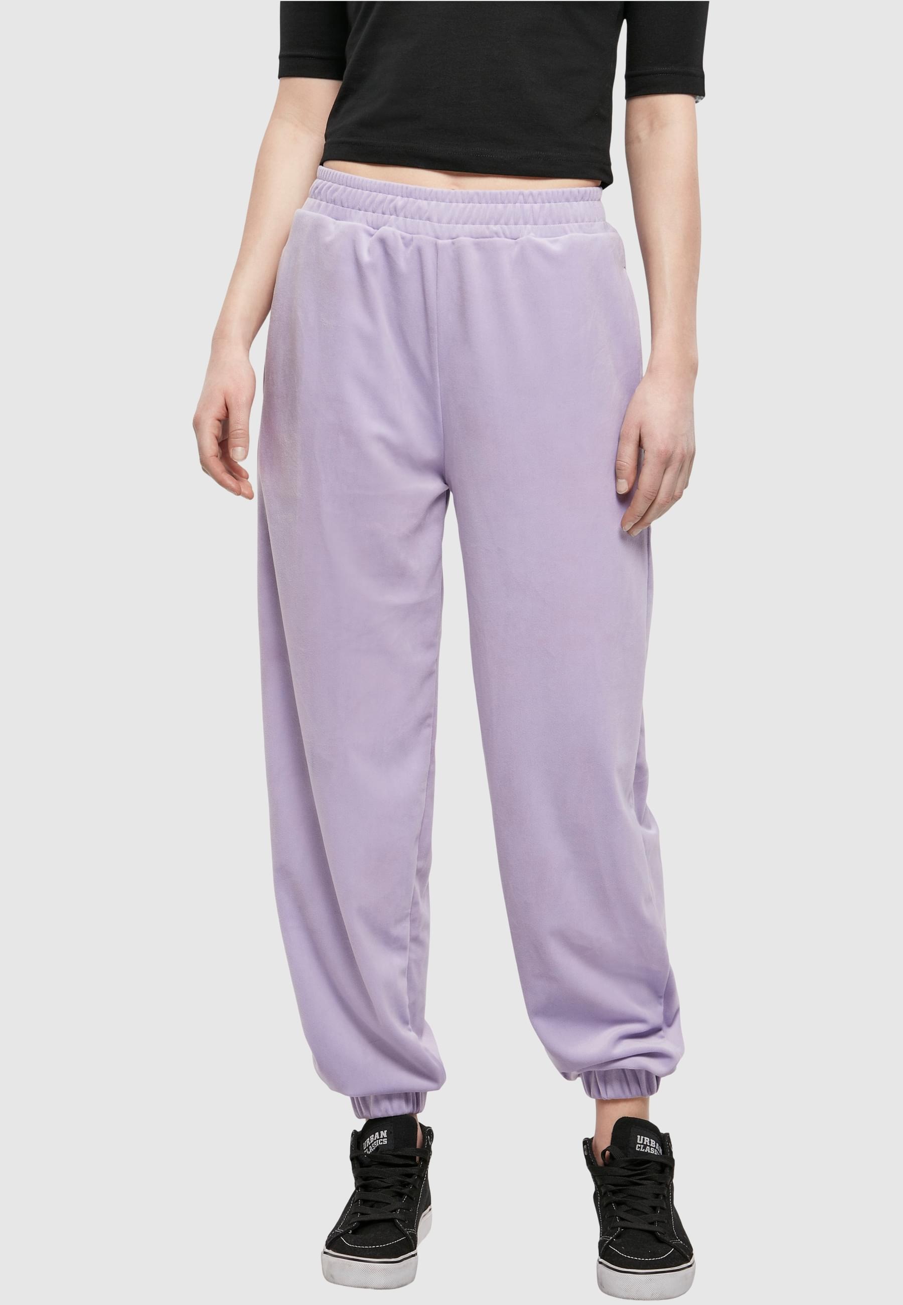 URBAN CLASSICS Jogginghose »Urban Classics Damen Ladies High Waist Ballon Velvet Sweat Pants«, (1 tlg.)