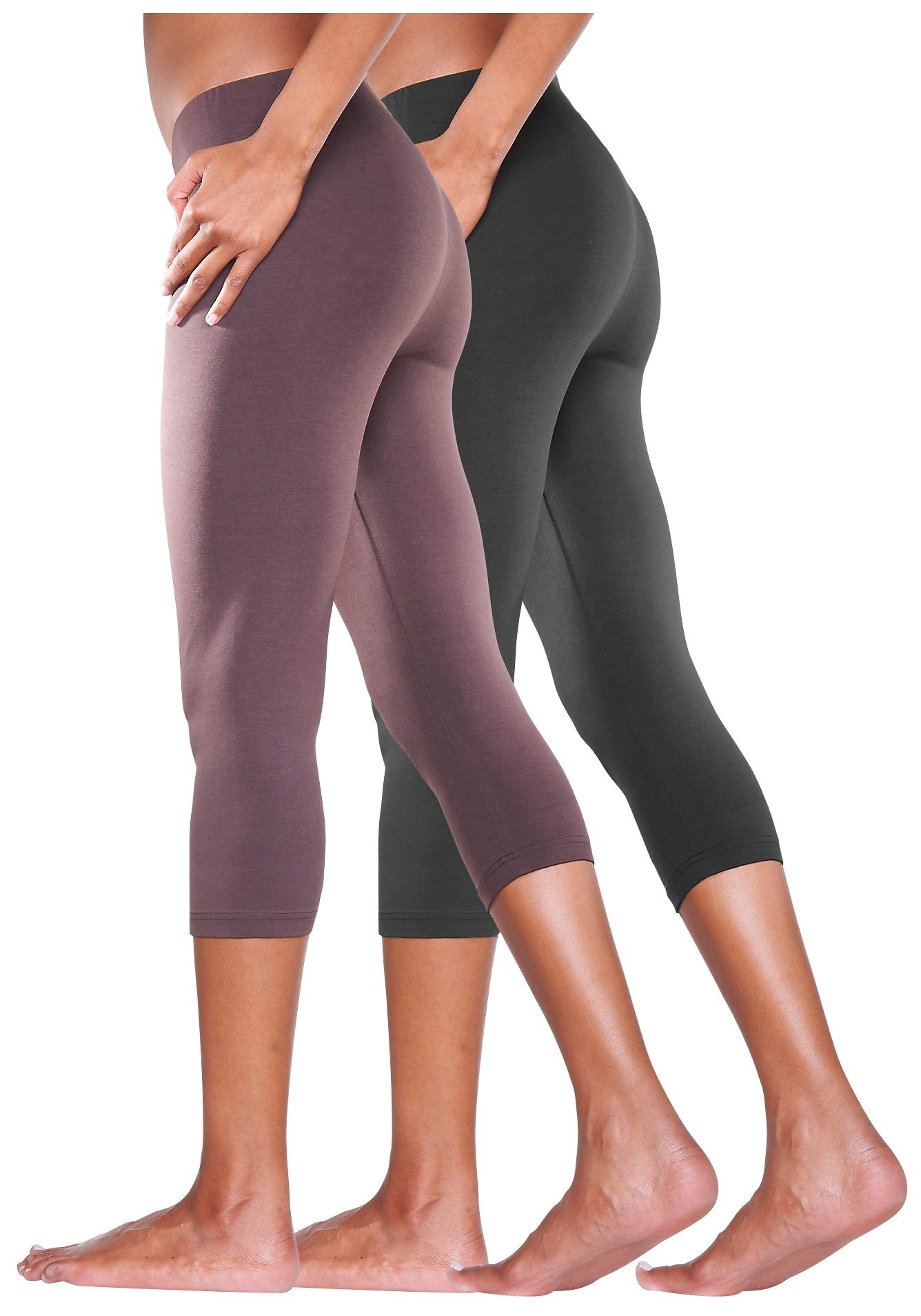 Vivance active Caprileggings, (2er-Pack), mit Gummibund, Loungewear