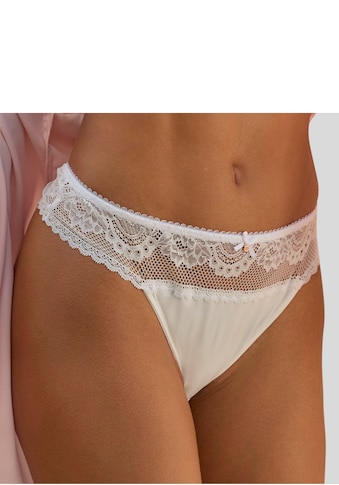 LASCANA High-Waist-String su platus Bund iš gė...