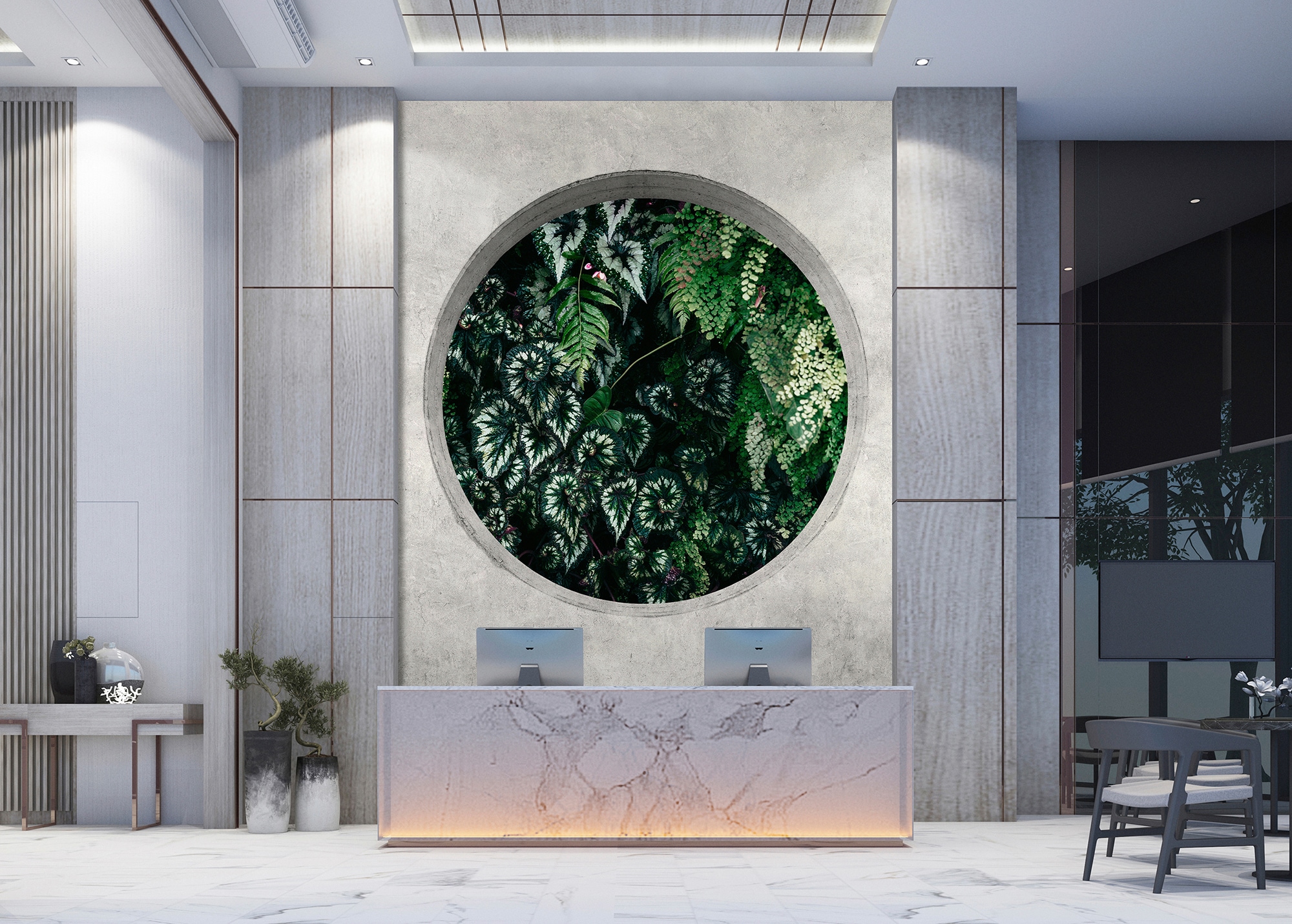 living walls Fototapete »Walls by Patel Deep Green«, Vlies, Wand