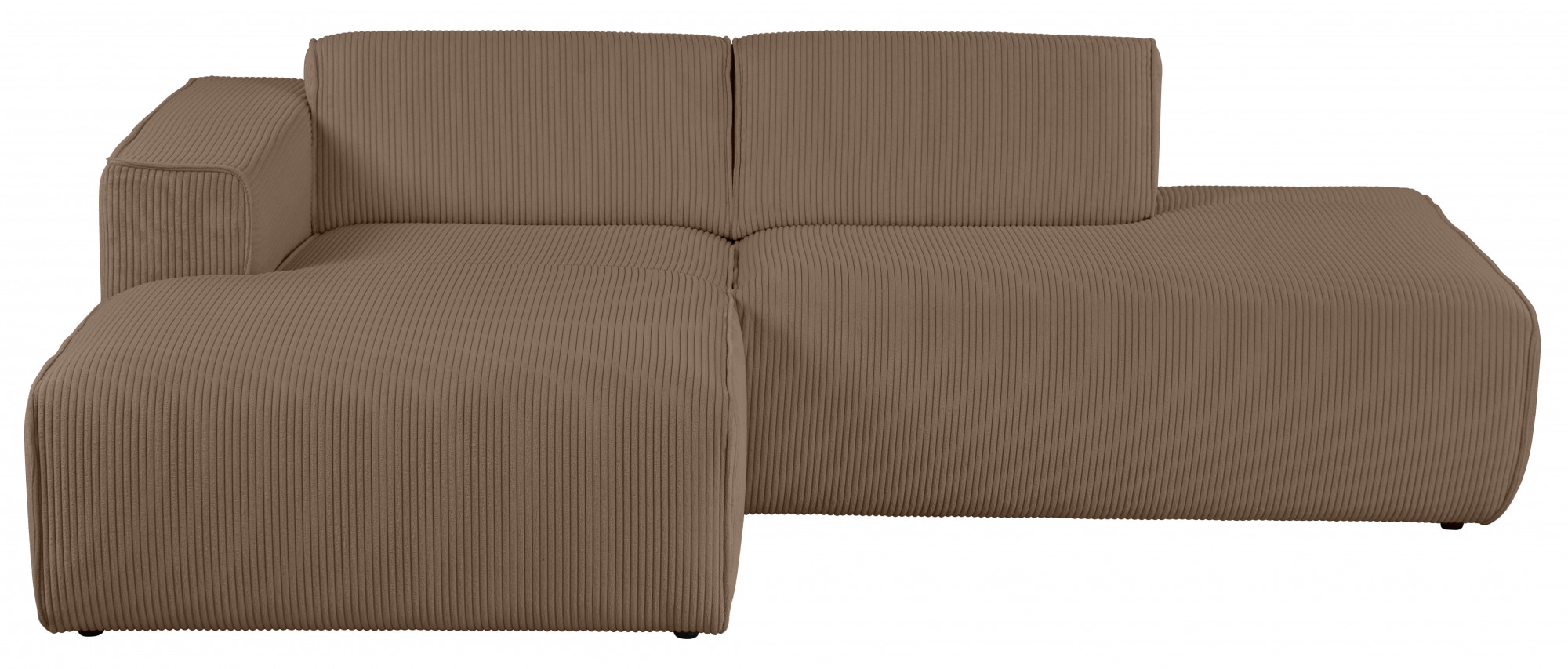 andas Ecksofa »Noord«, mit Kedernaht, Breite 227 cm, Cord, Struktur
