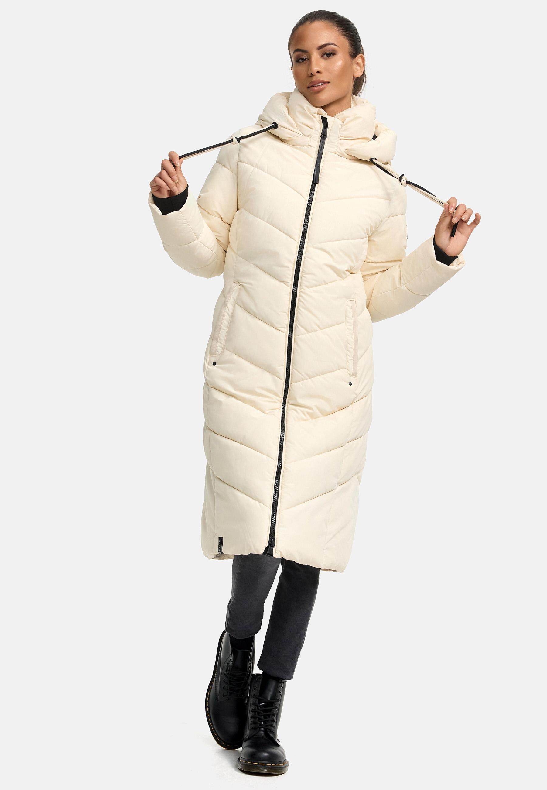 Navahoo Steppmantel »Sahnekatzii XIV«, Schicker Wintermantel mit kuschlig warm wattiertem Kragen