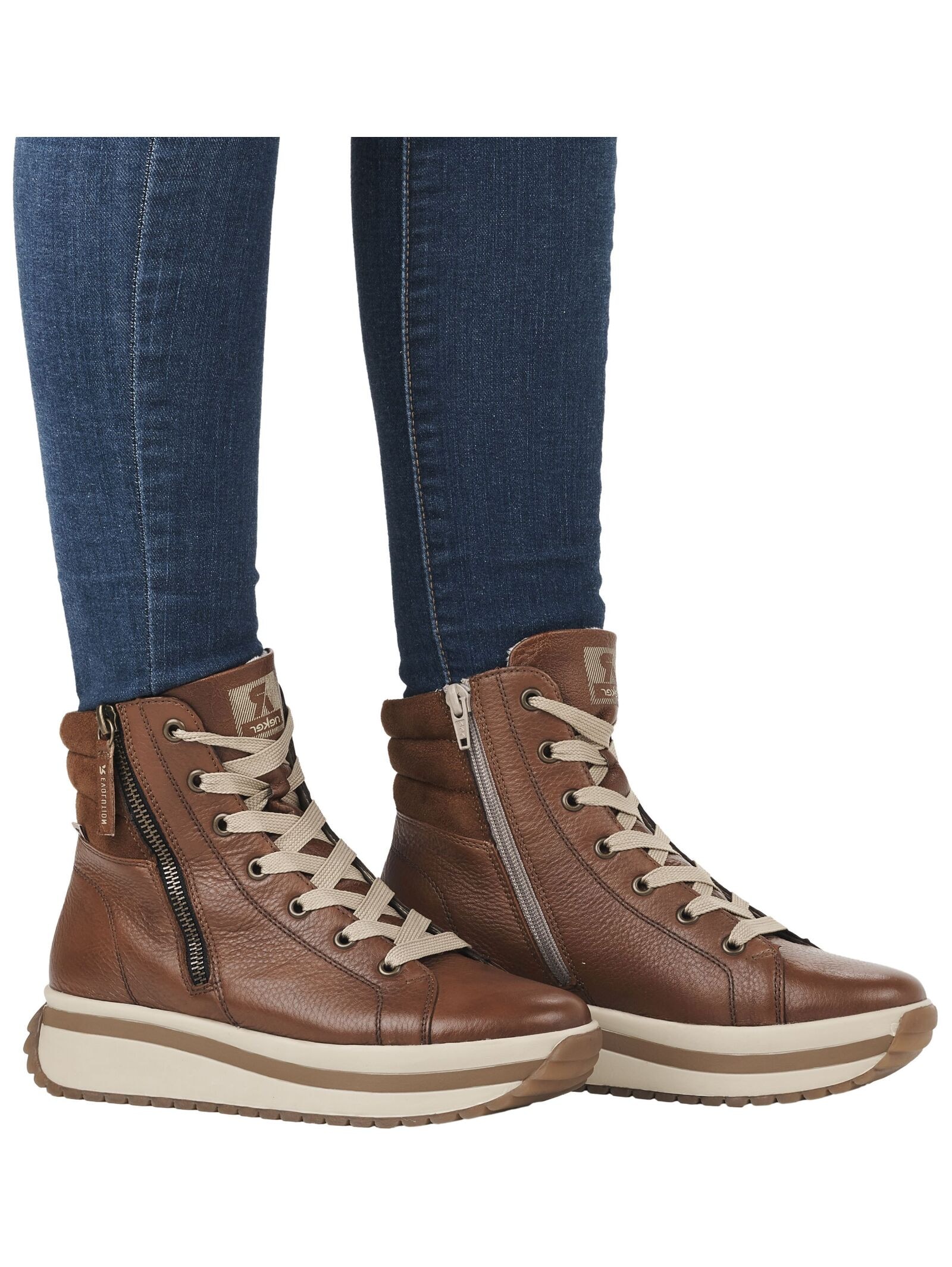 Rieker Ankleboots »Rieker Stiefelette Glattleder«