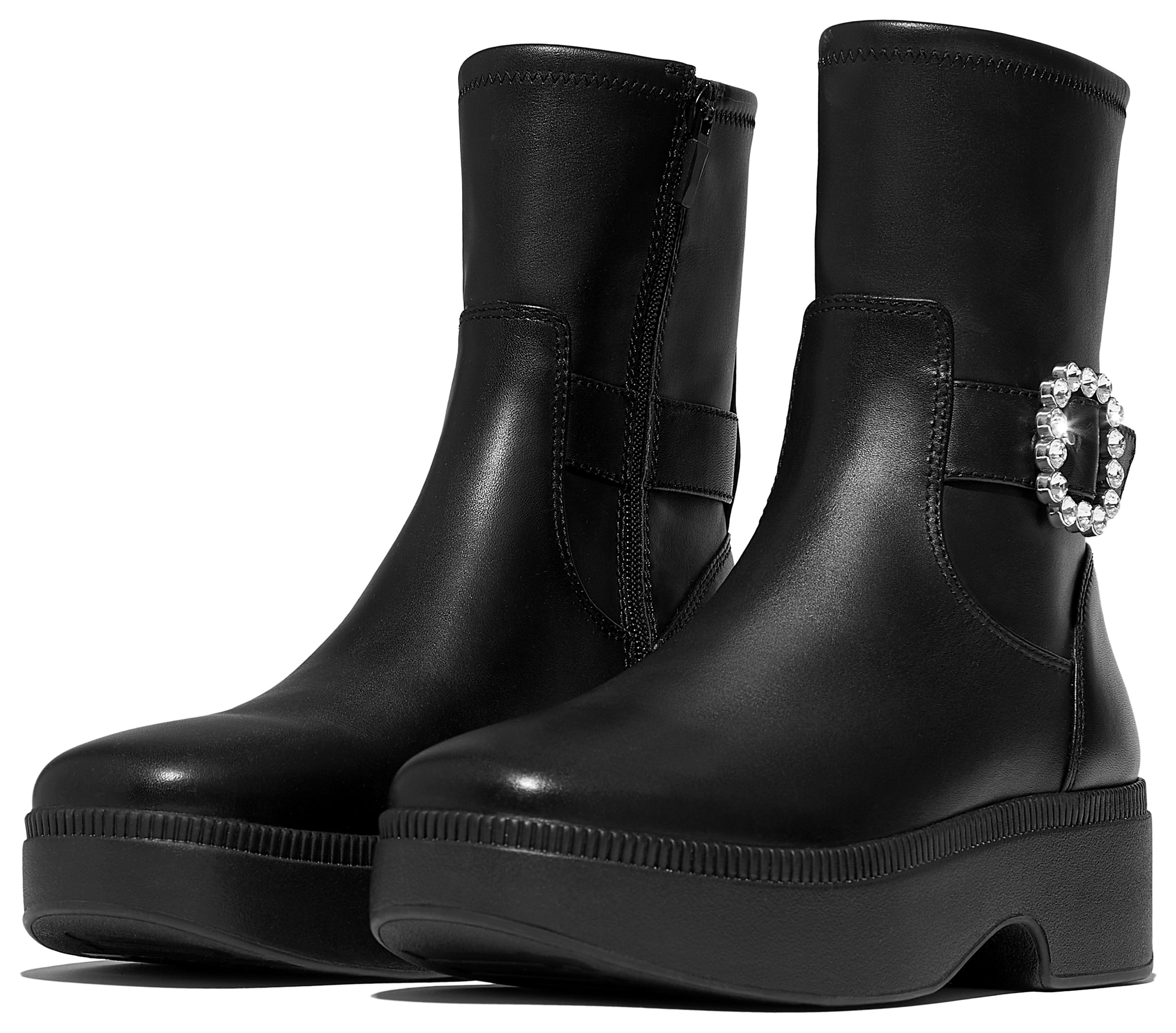 Fitflop Plateaustiefelette »F-LUMA CRYSTAL«, Boots, Chunky Boot mit Plateausohle