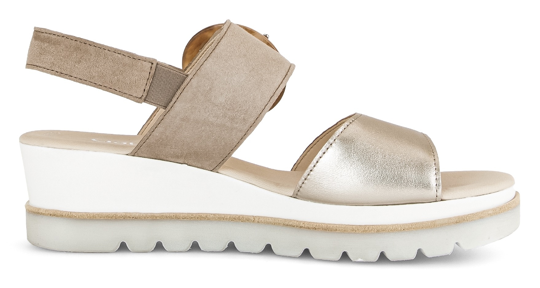 Gabor Keilsandalette, Plateau, Sommerschuh, Riemchensandale mit Klettverschluss