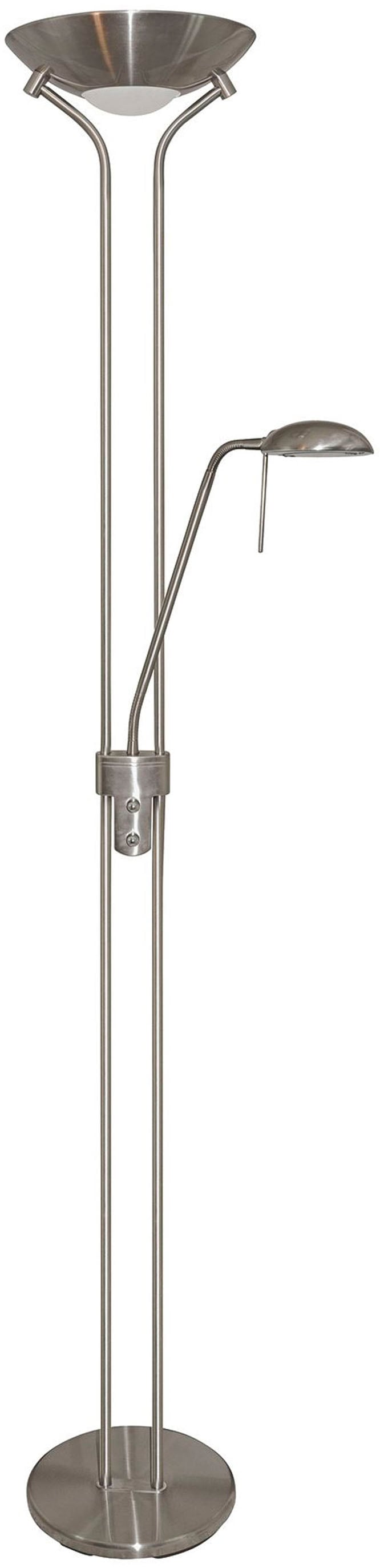 Searchlight Stehlampe »Mother and Child Stehleuchte - Satin, Silber & Glas« R7s 1 Stk.