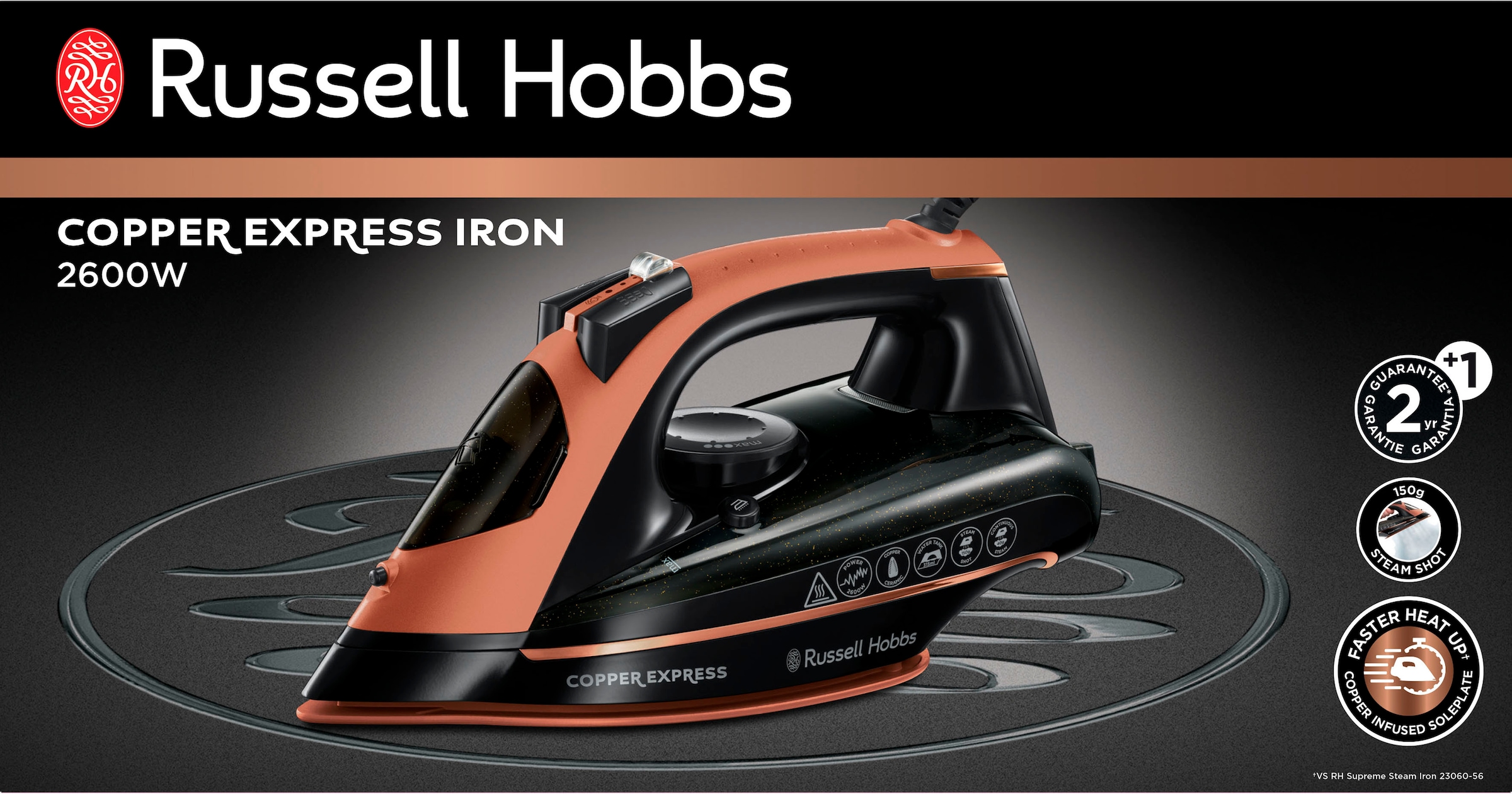 RUSSELL HOBBS Dampfbügeleisen »Copper Express 23975-56«, 2600 W