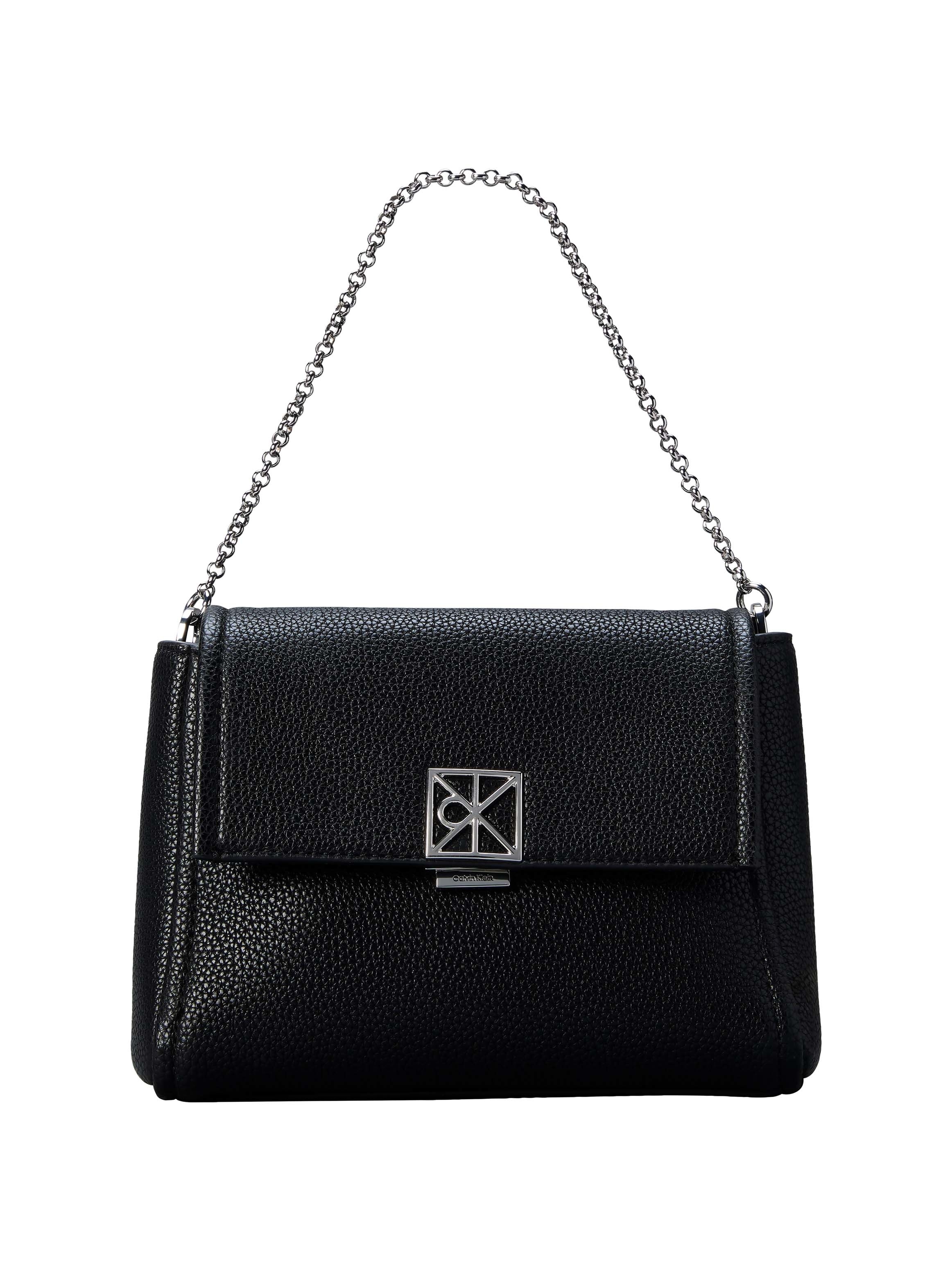 Calvin Klein Umhängetasche "EMBLEM HW PEBBLE CROSSBODY 20" Abendtasche, Handtasche, Schultertasche mit Zierkette