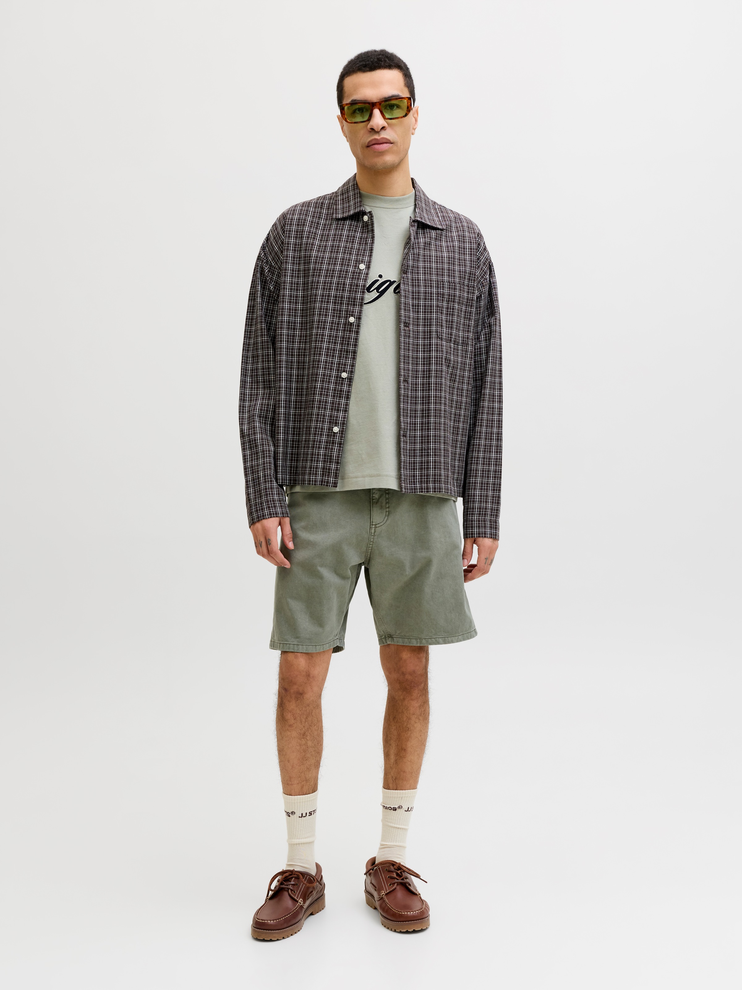 Thumbnail - Jack & Jones Chinoshorts "JPSTTONY RAYE WORKER SHORT MID SN" Baumwolle, 5-Pocket Style